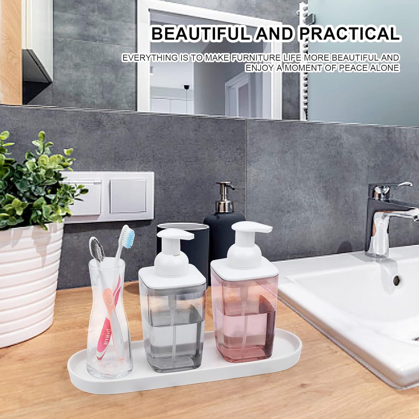 Ceramic Sink Tray / White