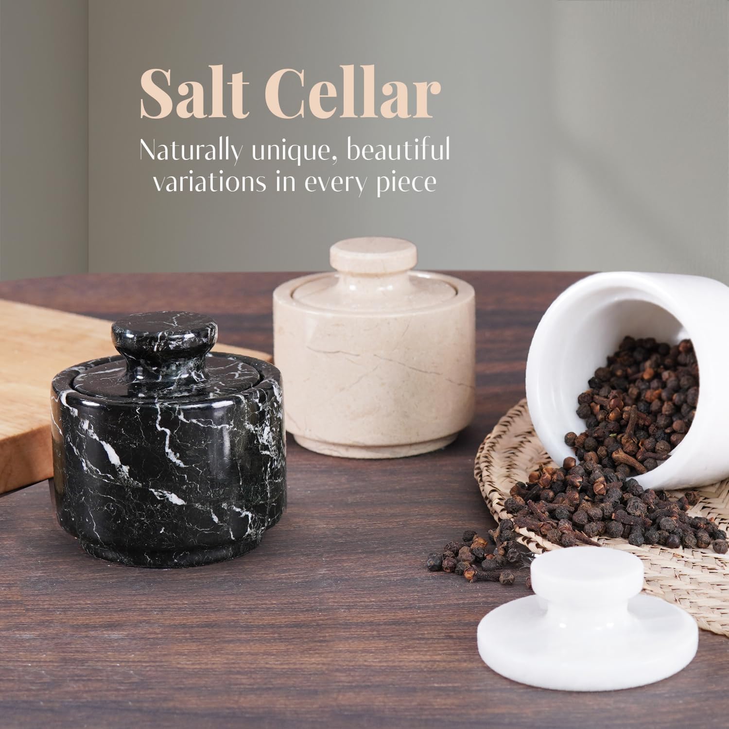 Seasoning Salt Containers / Black Zebra