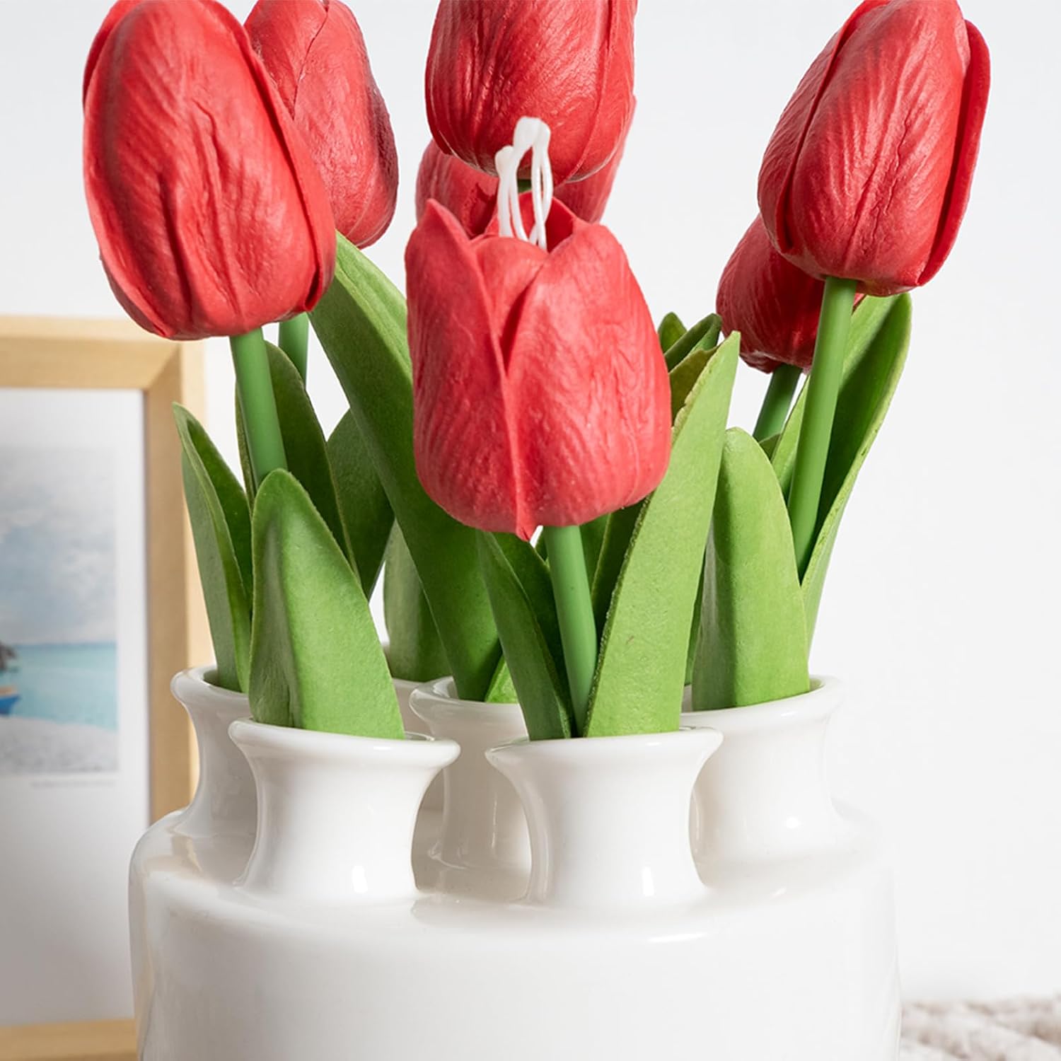 Large Ceramic Vase Modern Cylinder Design / Tulip Vase