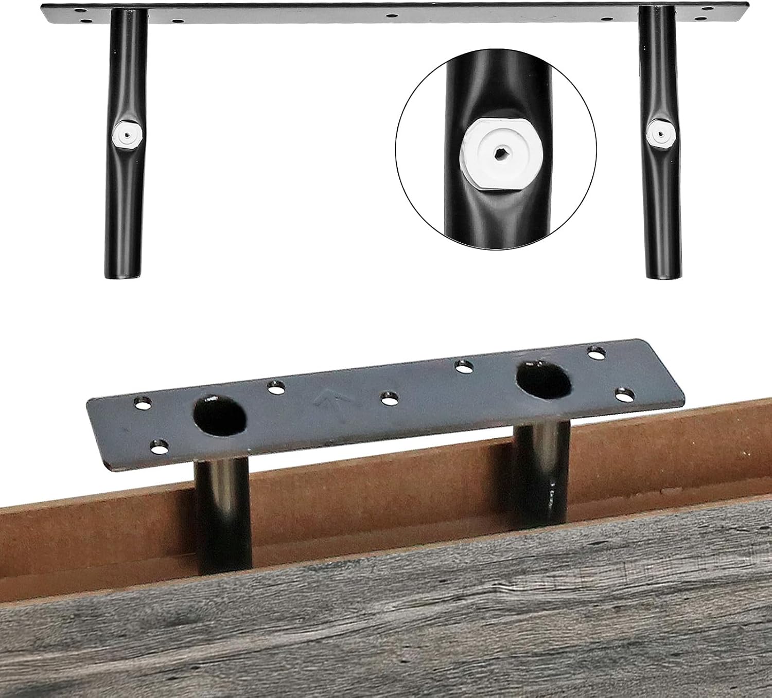 QEEIG Bathroom Shelves Over Toilet - Wall Mounted Floating Shelves Toilet Paper Storage Small Farmhouse Decor Shelf 16