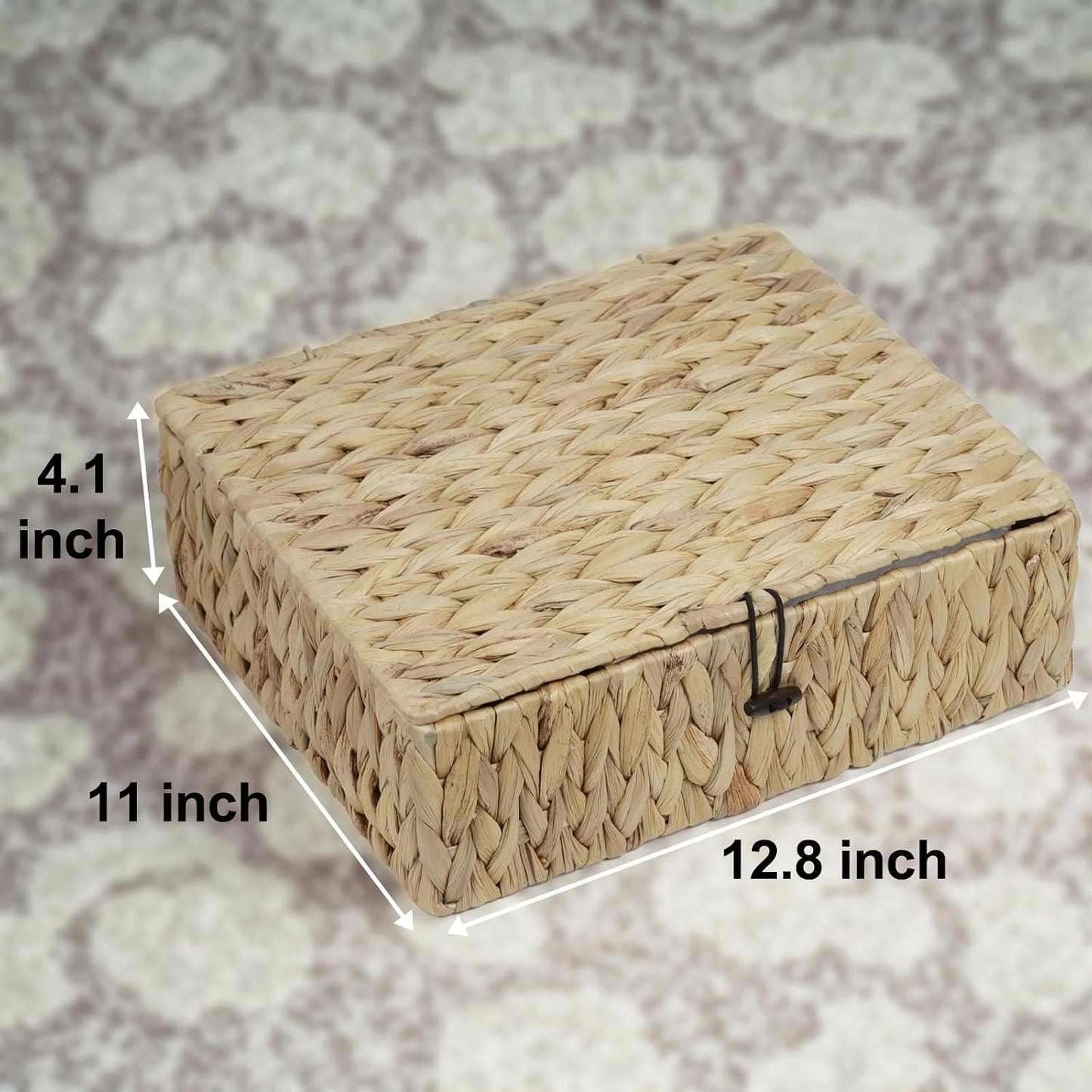 Decorative Woven Basket Boxes / Water Hyacinth / Large