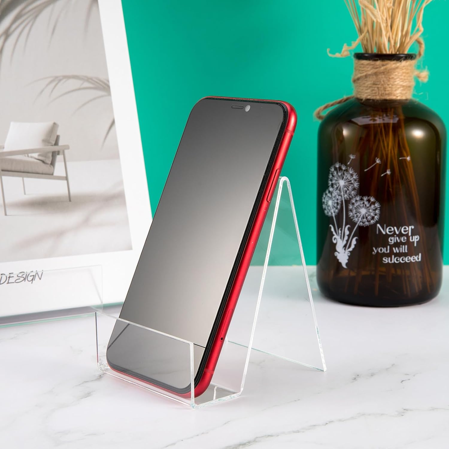 Acrylic Book Display Stand Tablet Holder Easel Holder for Displaying Pictures / Large / Set of 12