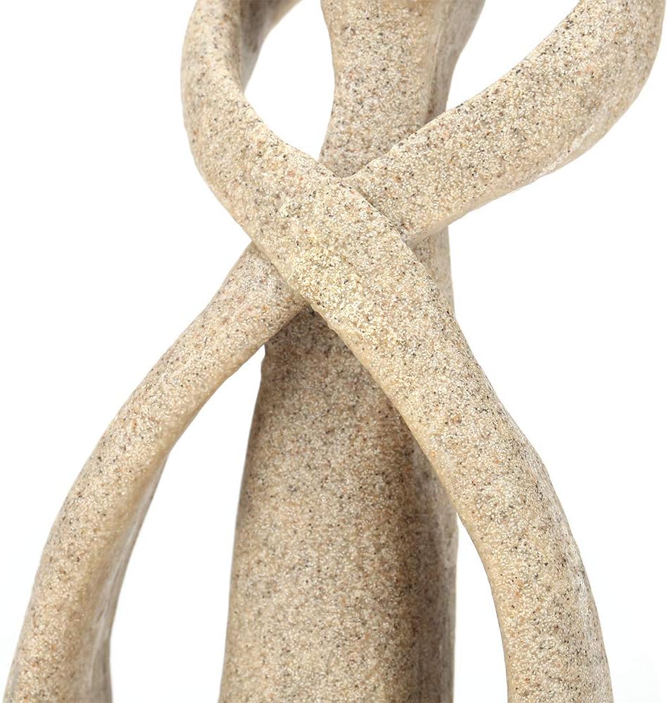 Sandstone Couple Statue / Resin Kissing Lovers Statue Sandstone Lover Hug Kiss Abstract Sculpture