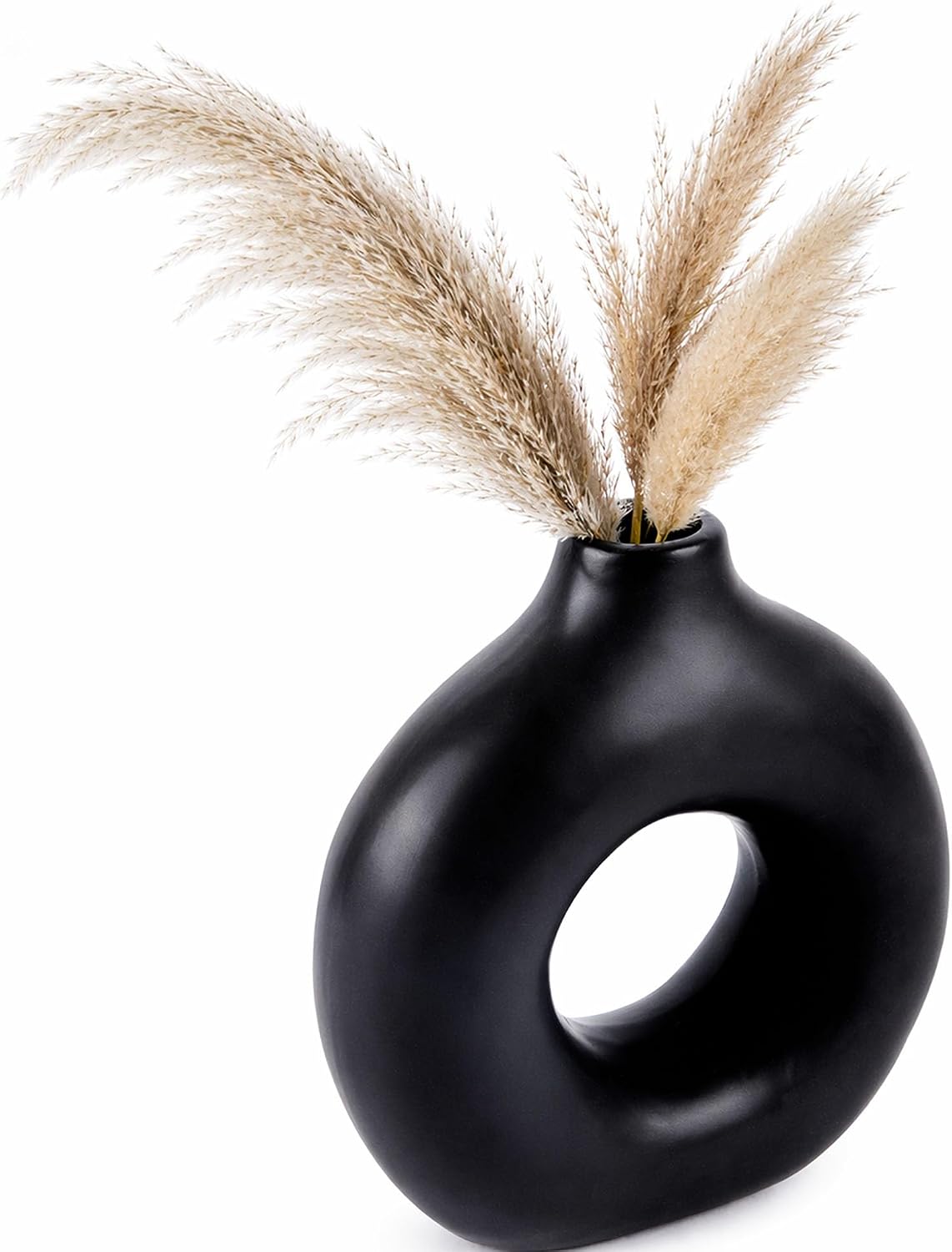 Fresh Or Artificial Flowers / Black / Donut