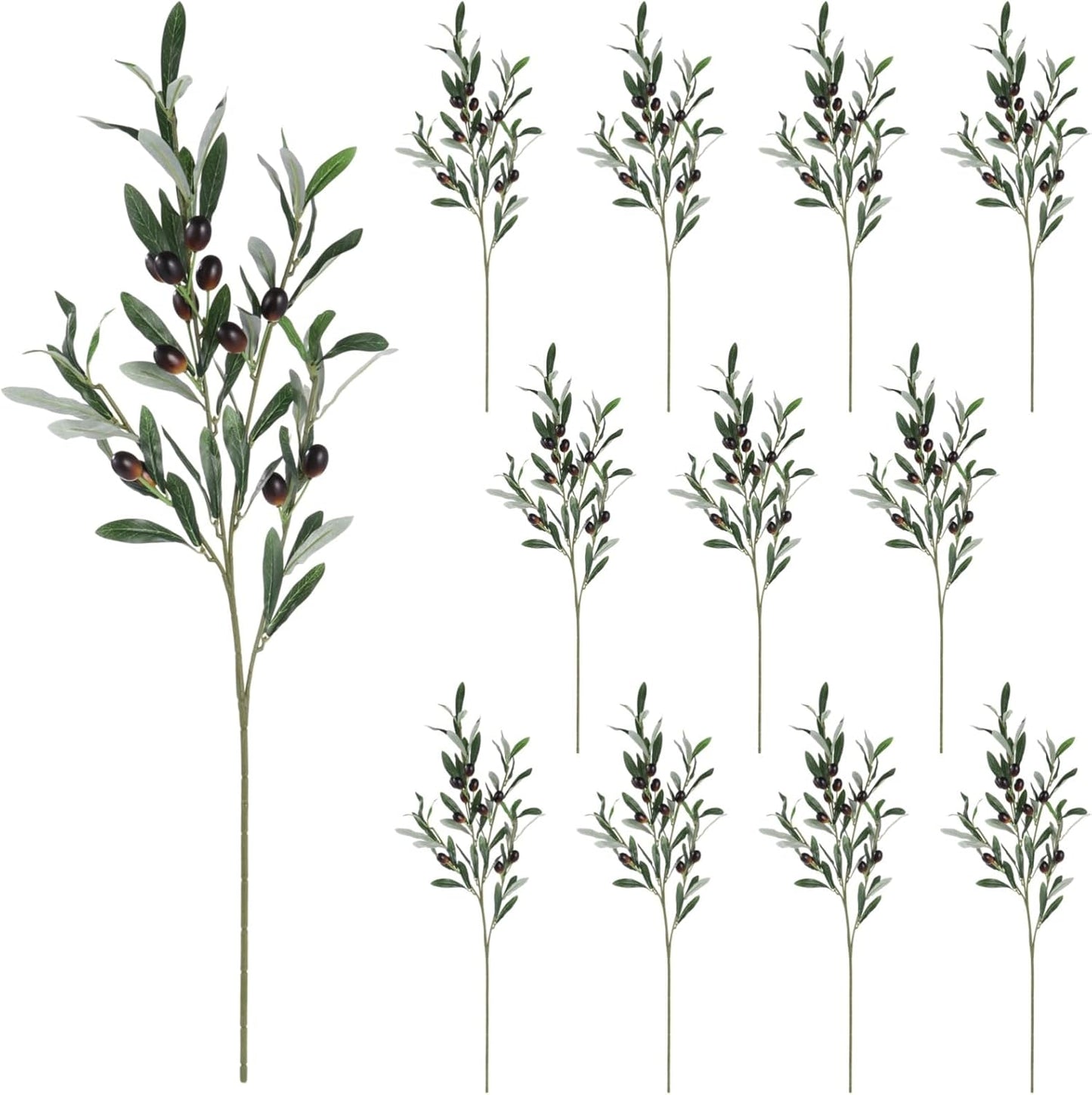 Artificial Olive Branches / 31 Inch / Set of 12
