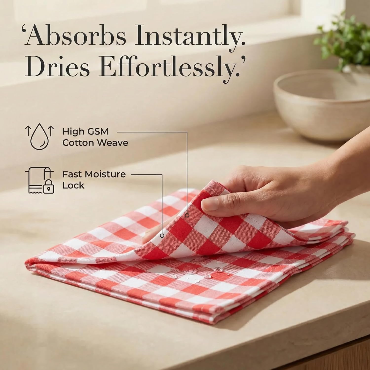 Urban Villa Cloth Napkins Cotton 12x12 (Set of 12) Red