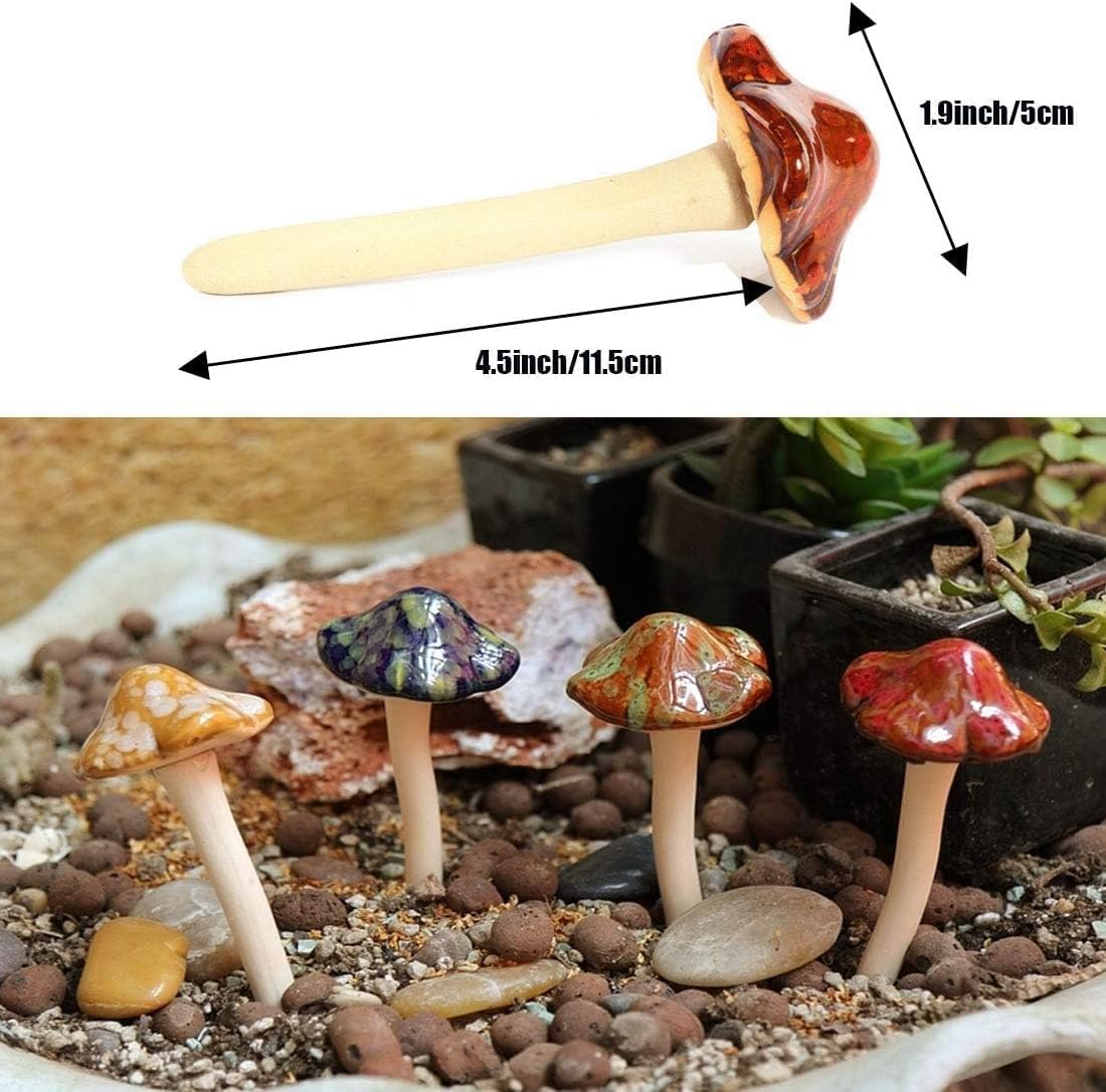 Fairy Garden Stakes Lawn Ornament Plants / Set of 6