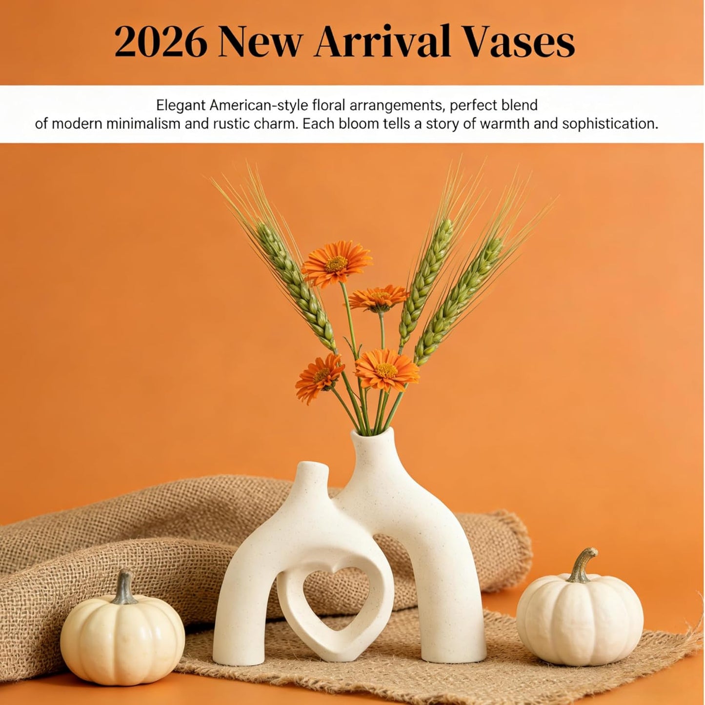 Modern Ceramic Vase / Milky White