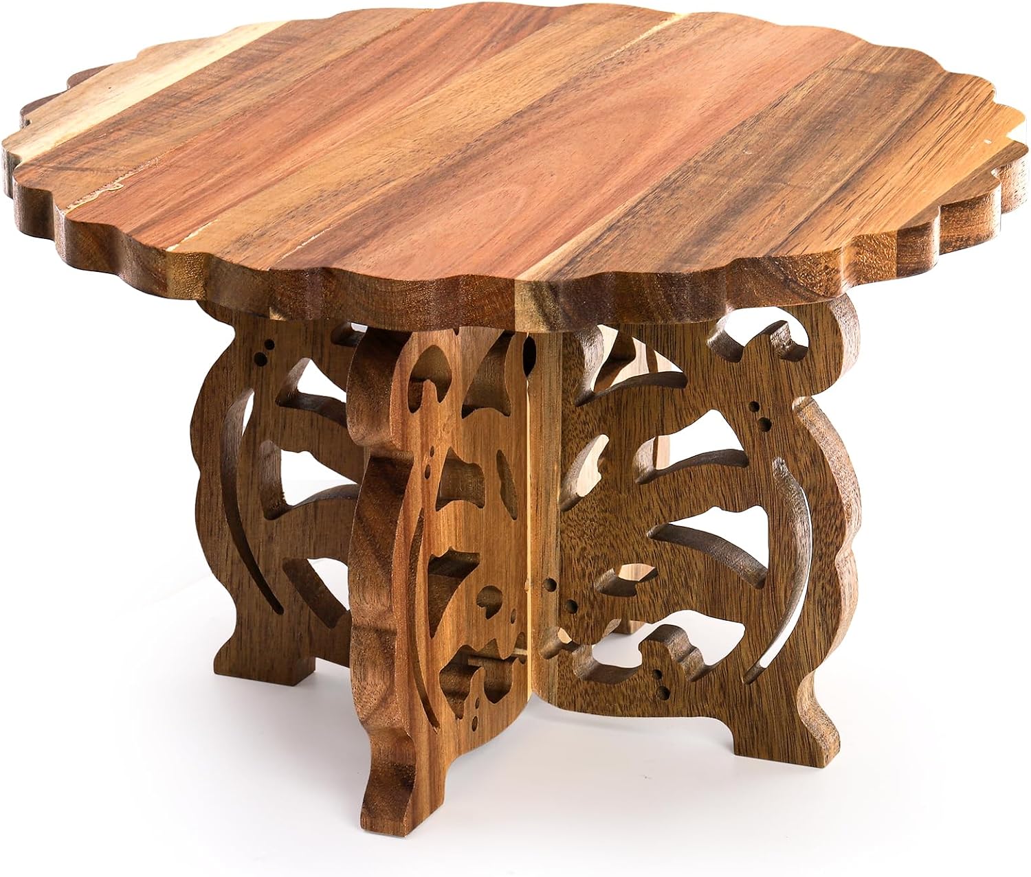 12" Wood Cake Stand