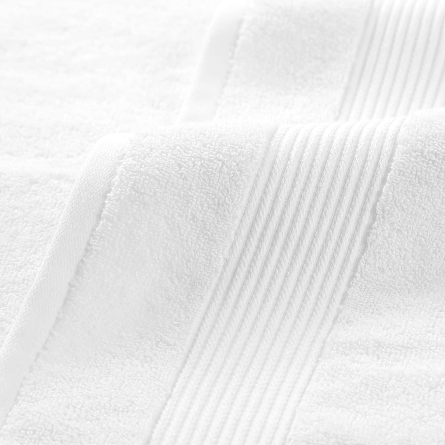 Arkwright Solid Bath Towels, Pack of 4, 100% Cotton 600 GSM Soft Absorbent Bathroom Towels for Hotel, Spa or Vacation