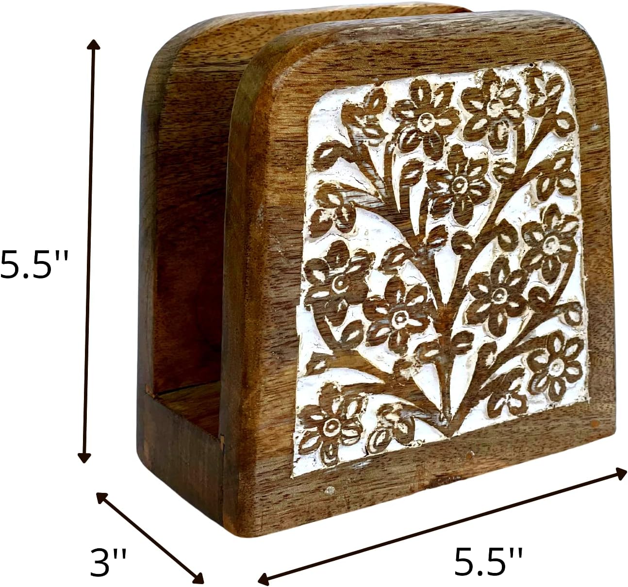 Boho Paper Napkin Holders / White