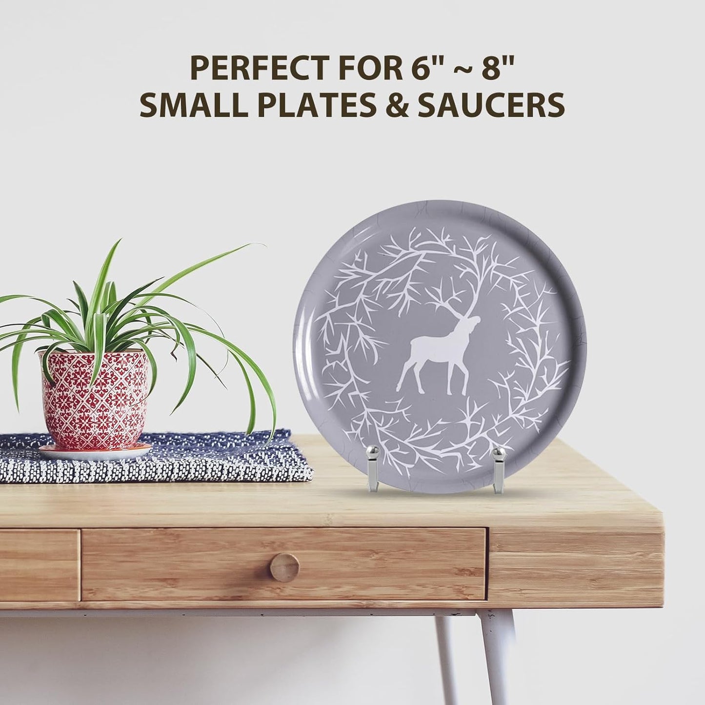 Picture Frames / Plate Stands for Display Small / Silver 3 Inch-4 / 3 Inch
