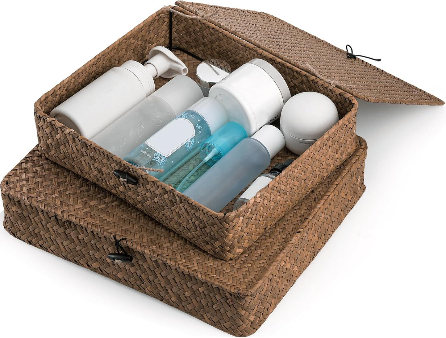 Handmade Seagrass Basket Set / Natural / Set of 2