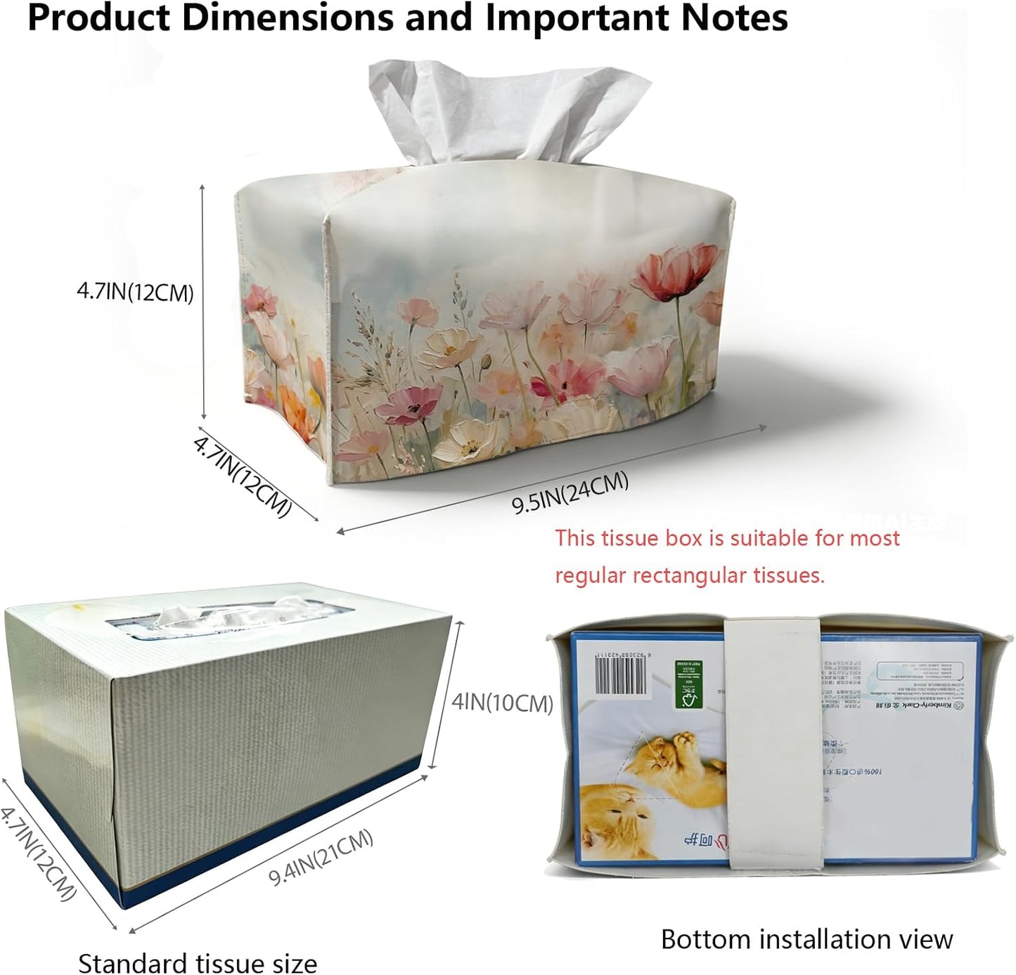 Flower Decorative Facial Paper / Floral Tulip