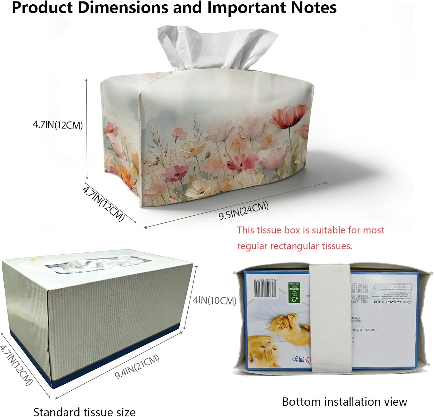 Flower Decorative Facial Paper / Floral Tulip