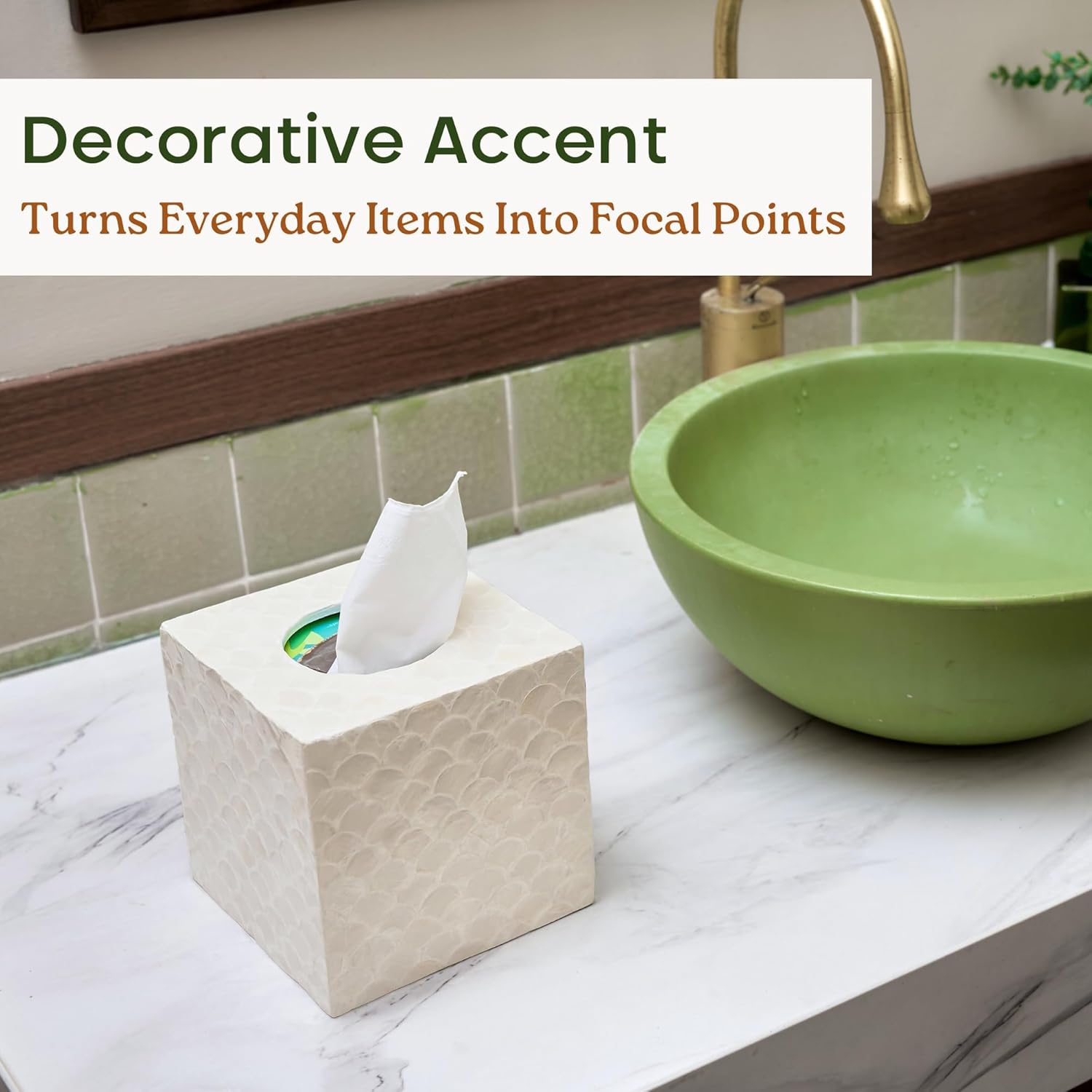 Decorative Tissue Holder / Square