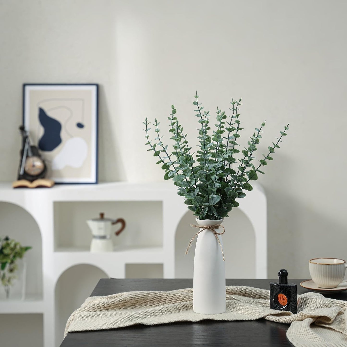 Boho Home Decor Plant / White / Set of 20