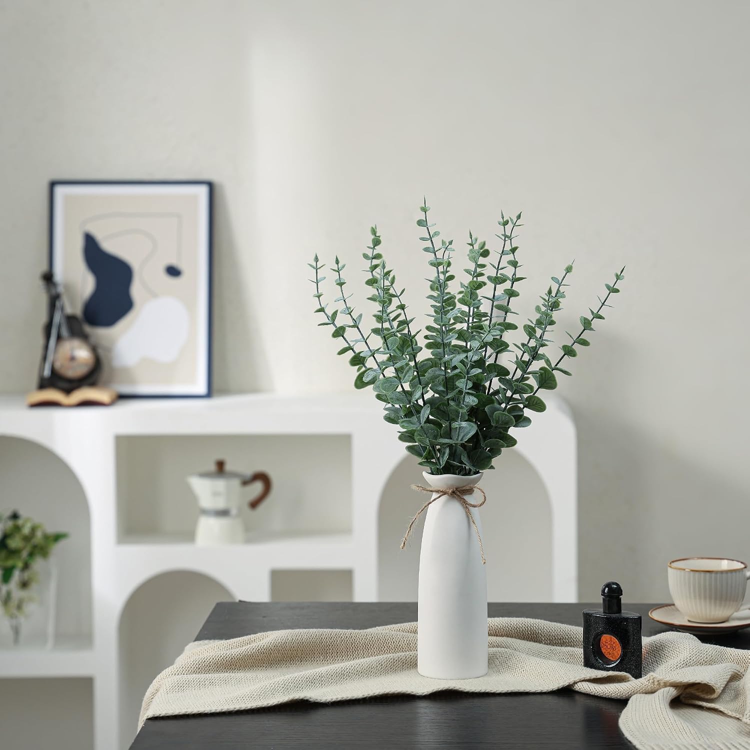 Boho Home Decor Plant / White / Set of 20