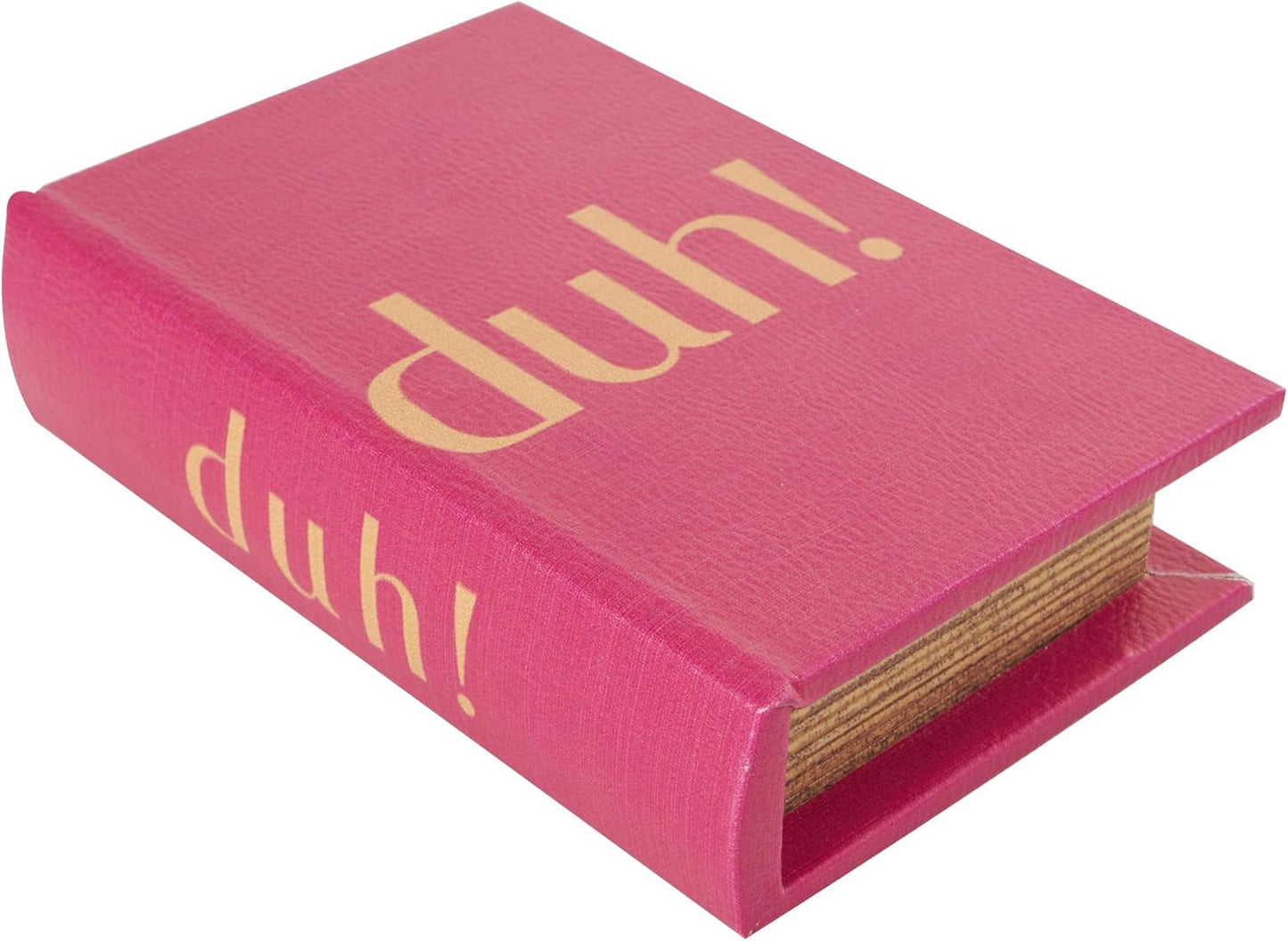 Wooden Decorative Box "Ooh La La" Faux Storage Book Decorative / Red / 12", 9", 6"H / Set of 3
