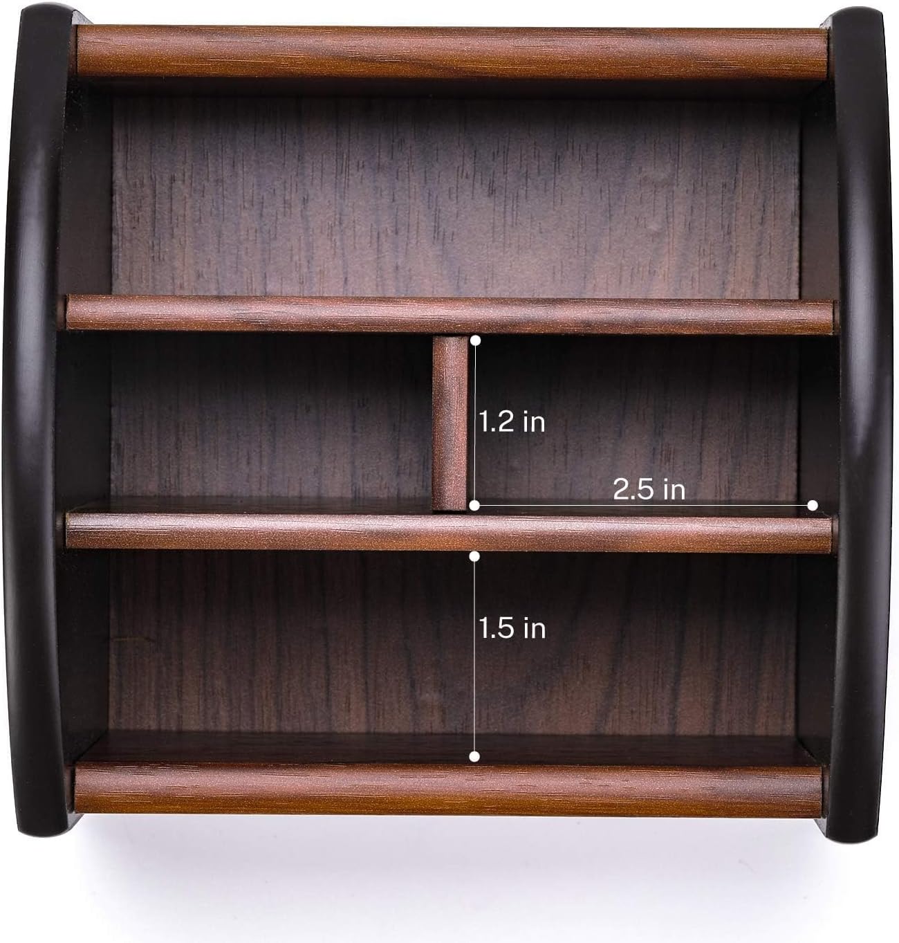 Wooden Desk Organizer / Remote Control Holder Caddy