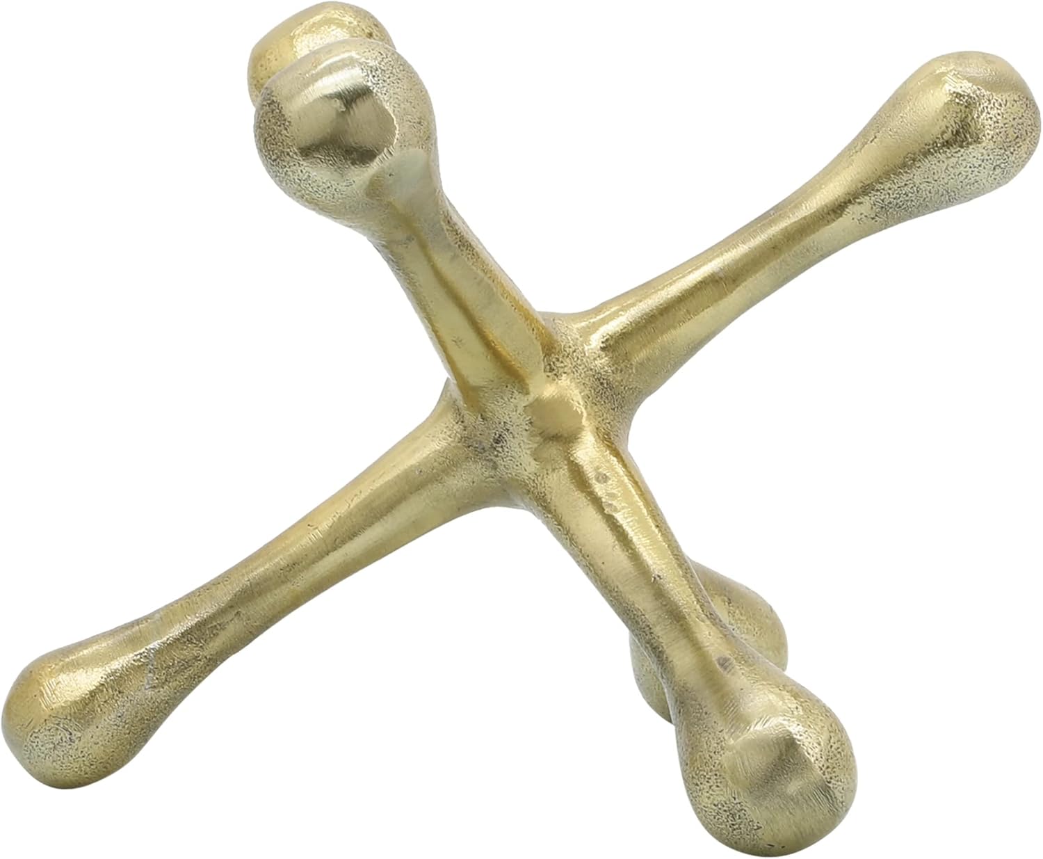 Modern Decorative Sculpture Figurine / 8"H / Gold