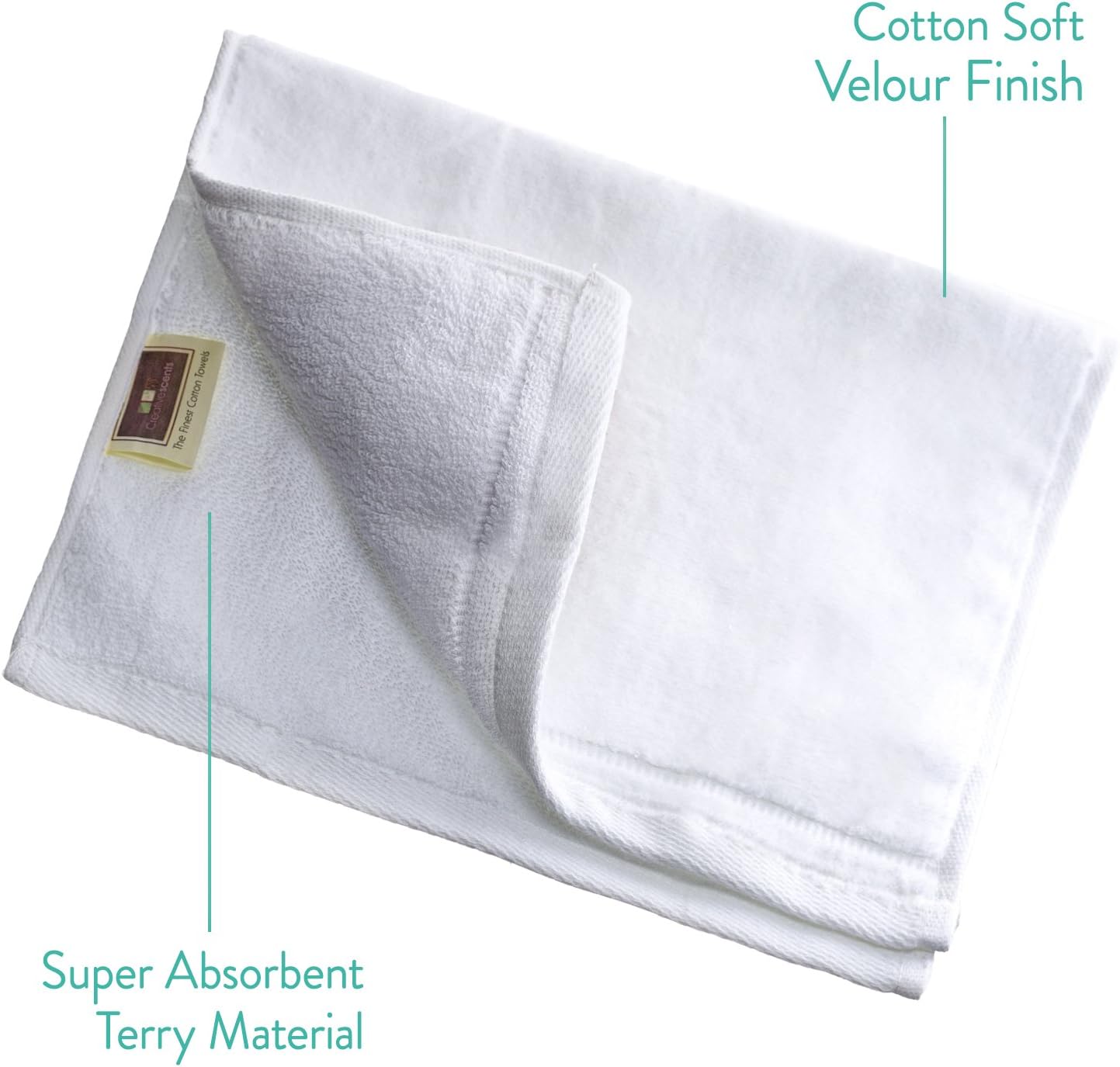 Monogrammed Towels Fingertip, Personalized Gift, 11 x 18 Inches - Set of 4- Silver Embroidered Towel - Extra Absorbent