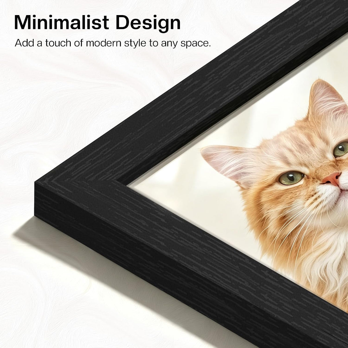 12x16 Picture Frame 3 Pack, Wall Mount Display, Black Wood Grain | Fits 12x16 Photos or Posters, Clear Shatterproof