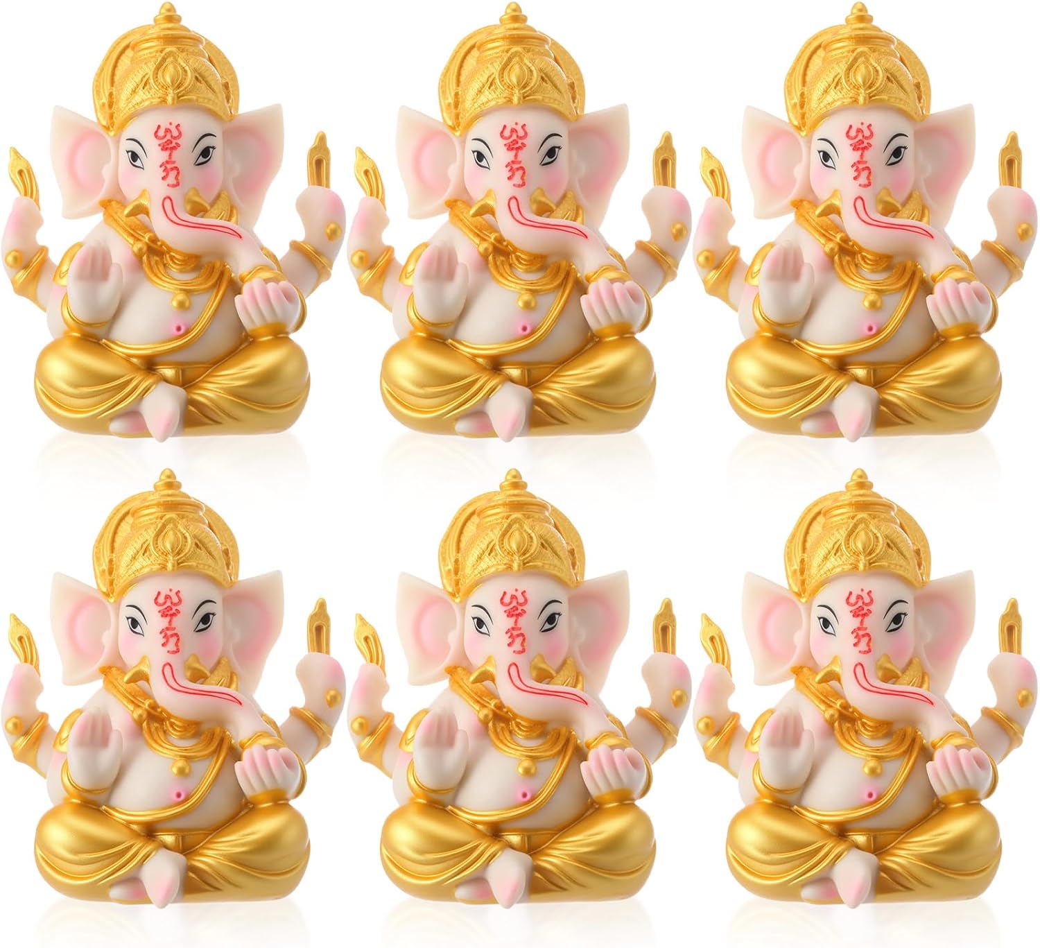 Lineshading 4 Pcs Wooden Diwali Tiered Tray Decor, Block Signs for Home