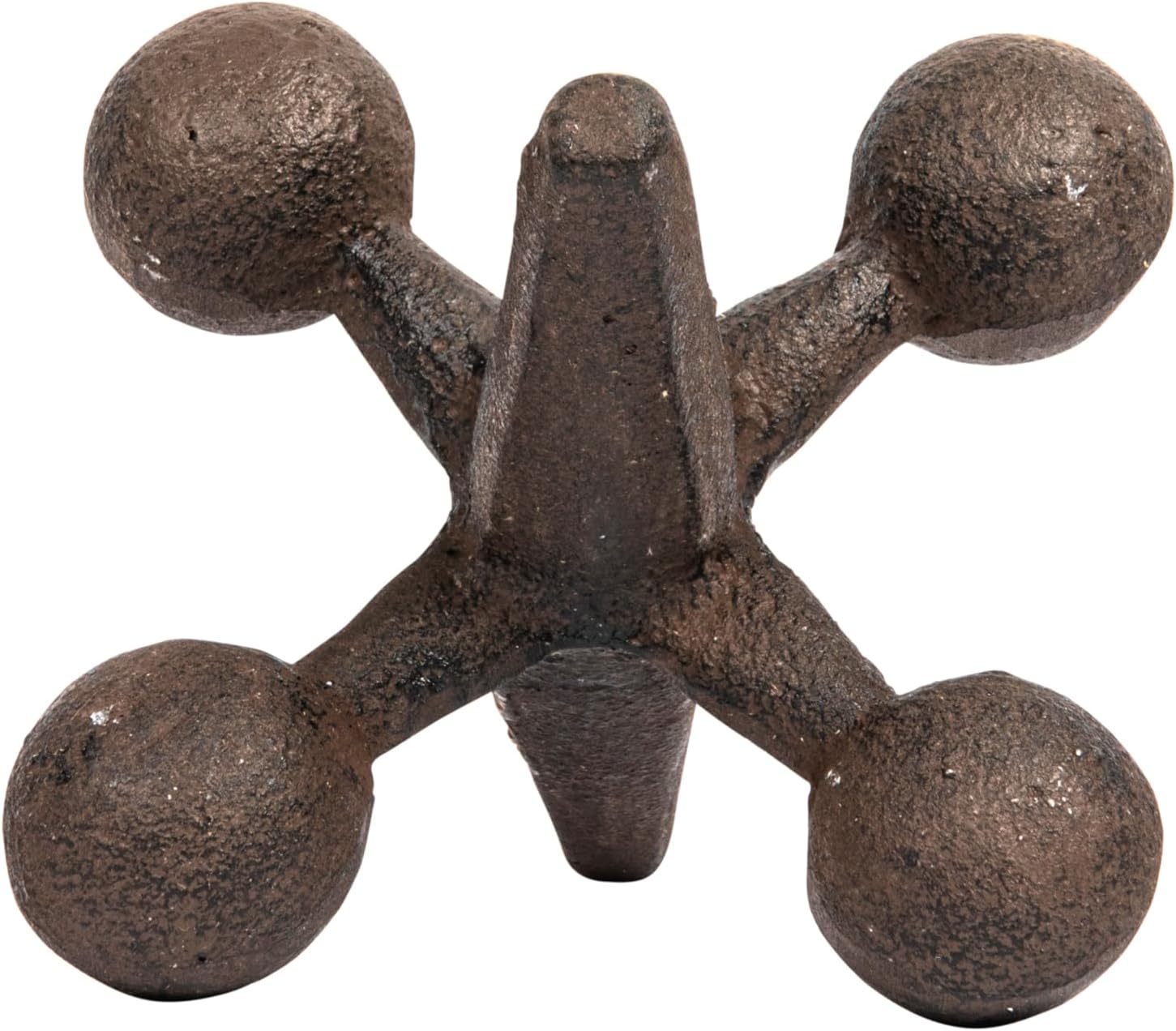 Retro Decorative Cast Iron Jack Figurine / Rust / 6 Inches