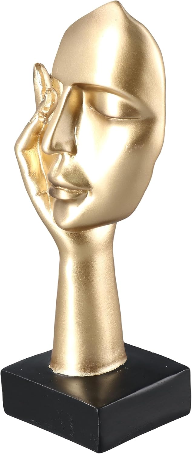 Thinker Statues Sculptures / Woman Face Statue Figurines