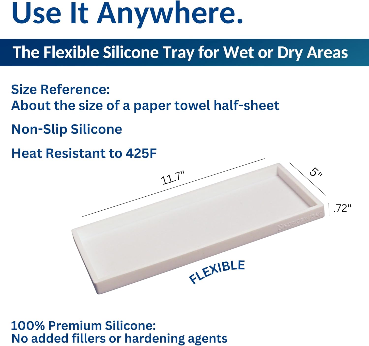 Dish Soap Trays / White / Large 11.7