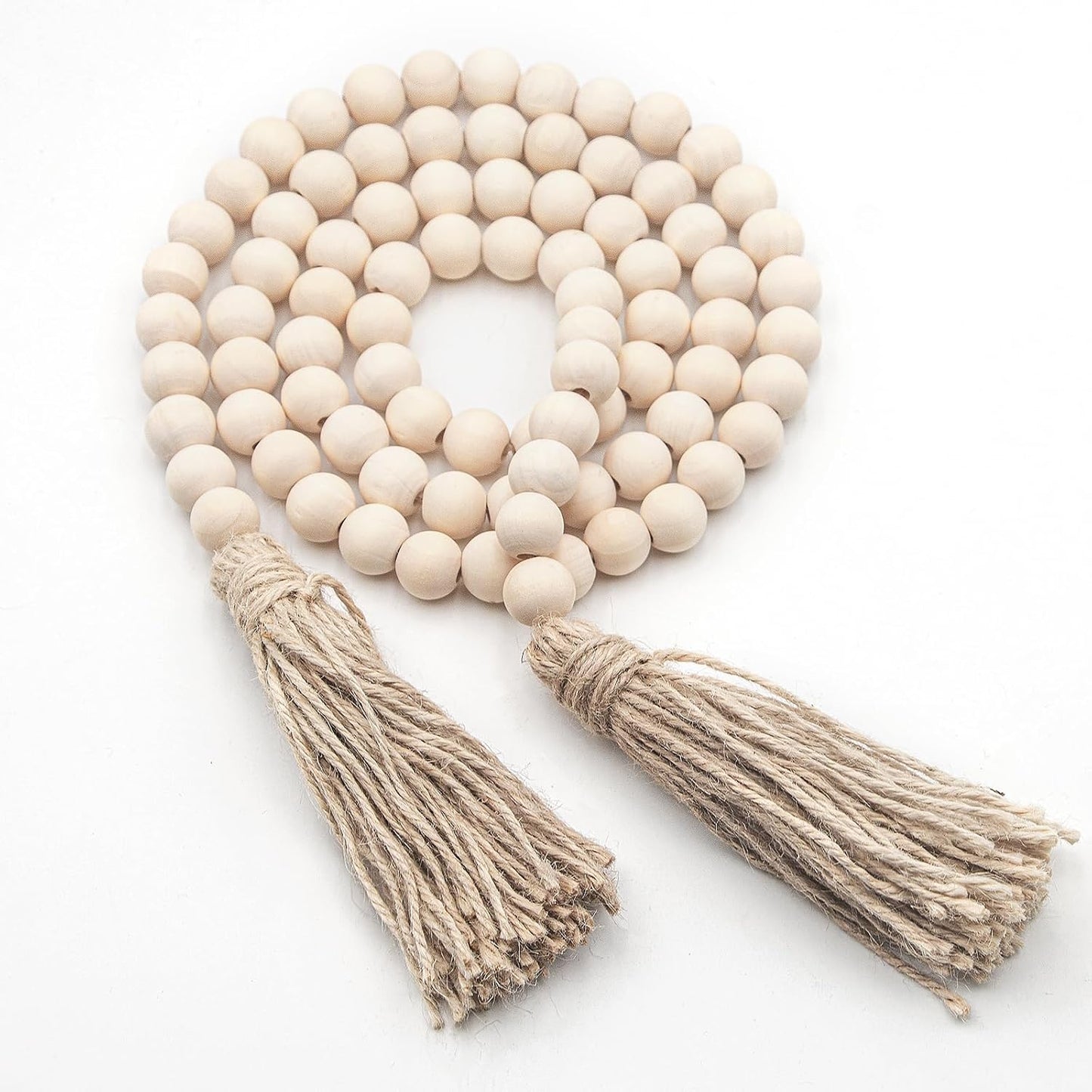Wood Bead Garland / 60 x 4