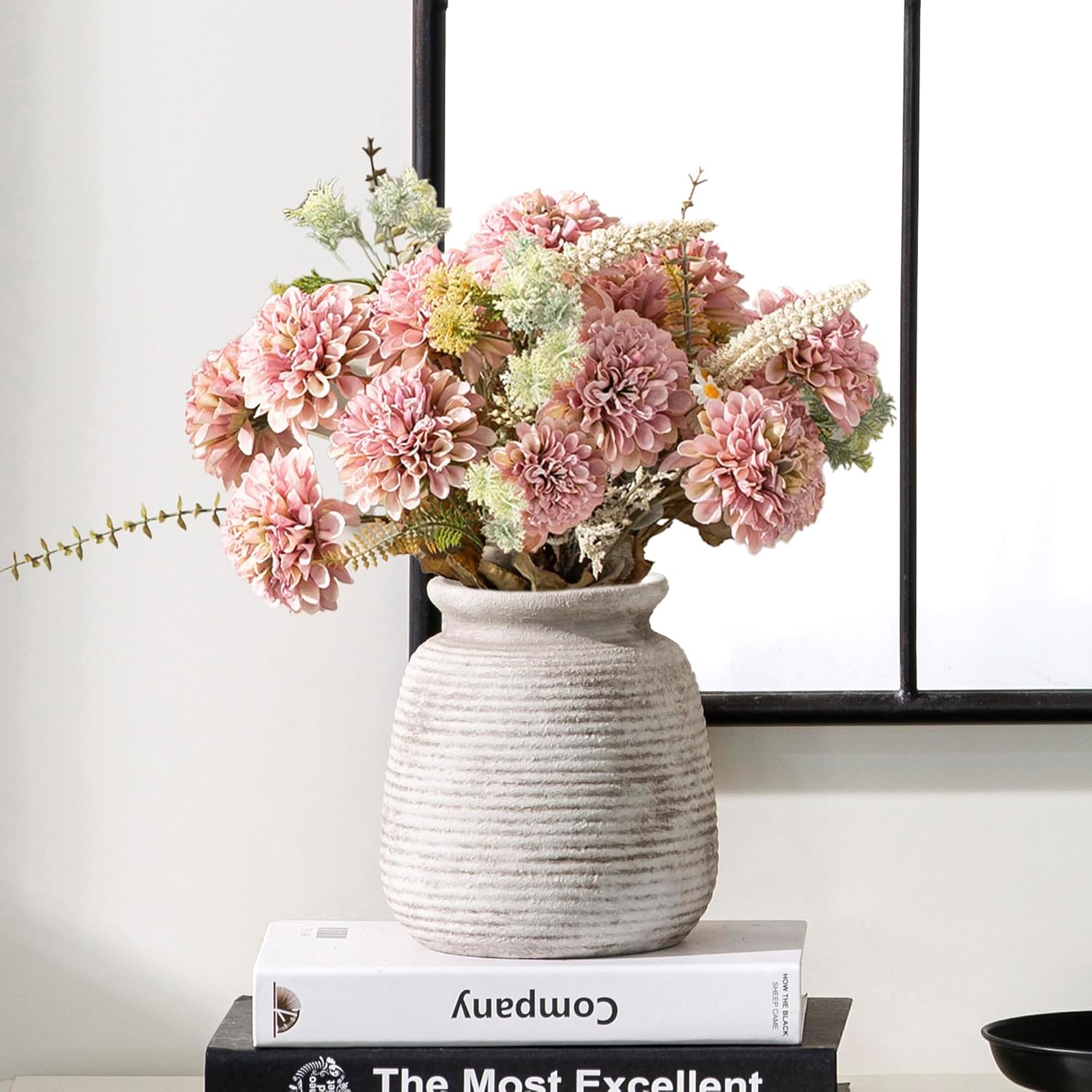 Ceramic Flower Vase / 6" - D
