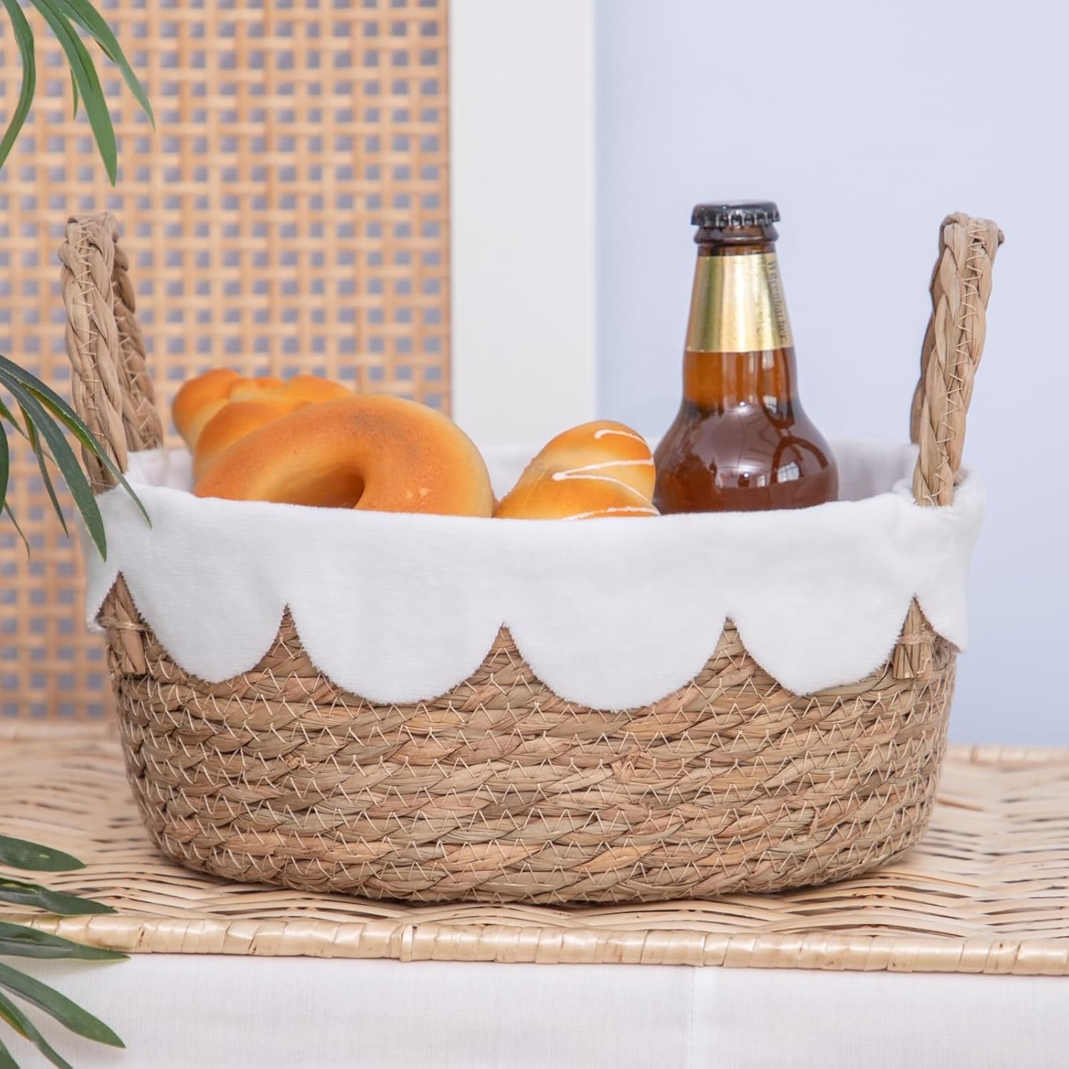 Handmade Seagrass Wicker Storage Basket