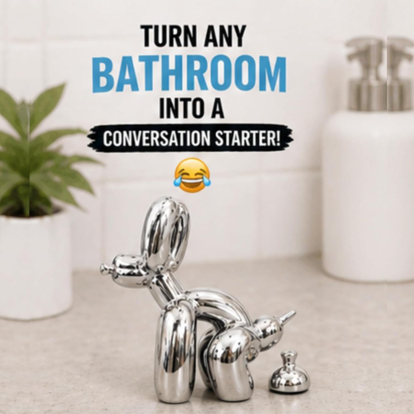 Funny Desk Decor / Silver
