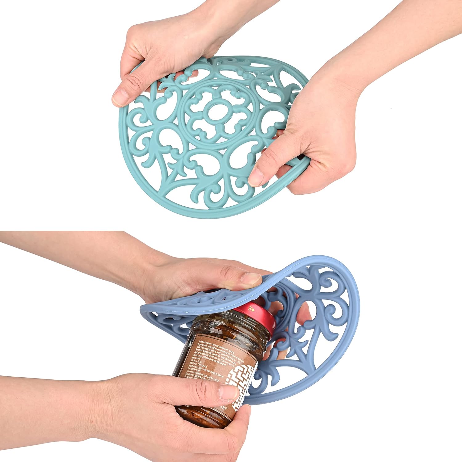 Silicone Pot Holders / K: Style 1- Pink