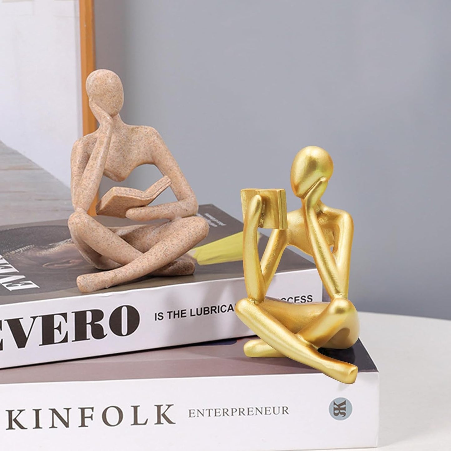 Modern Aesthetic Figurine Decoration / Small / Gold Right