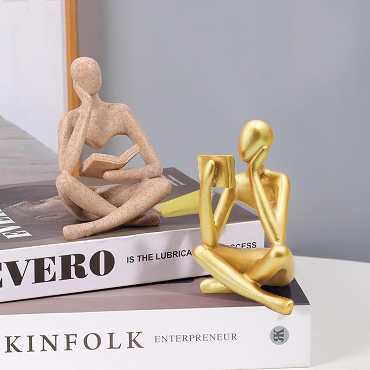 Modern Aesthetic Figurine Decoration / Small / Gold Right