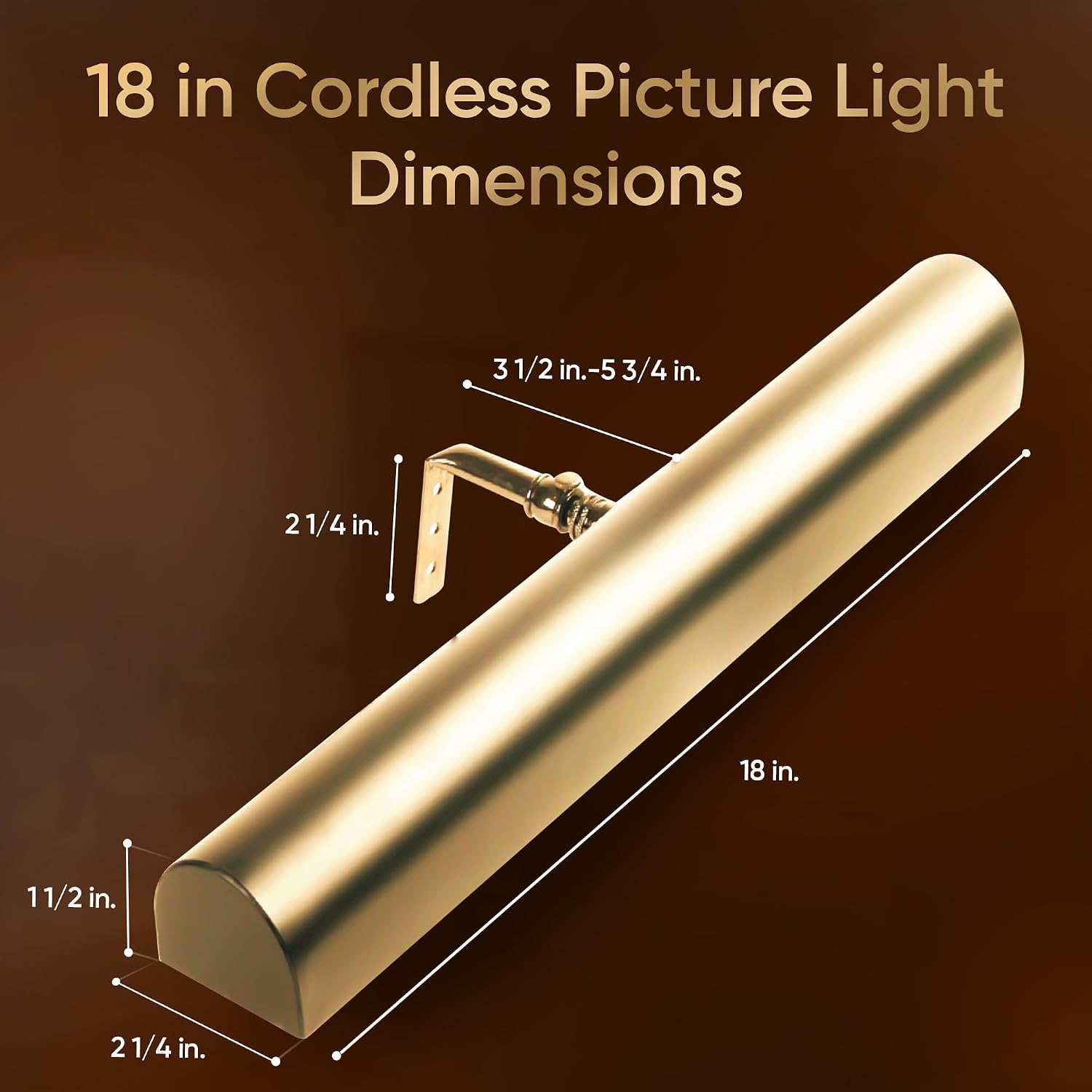Concepdesigns Picture Light, Battery Operated Picture Light, Dimmable Wireless Picture Lights for wall, Art Light