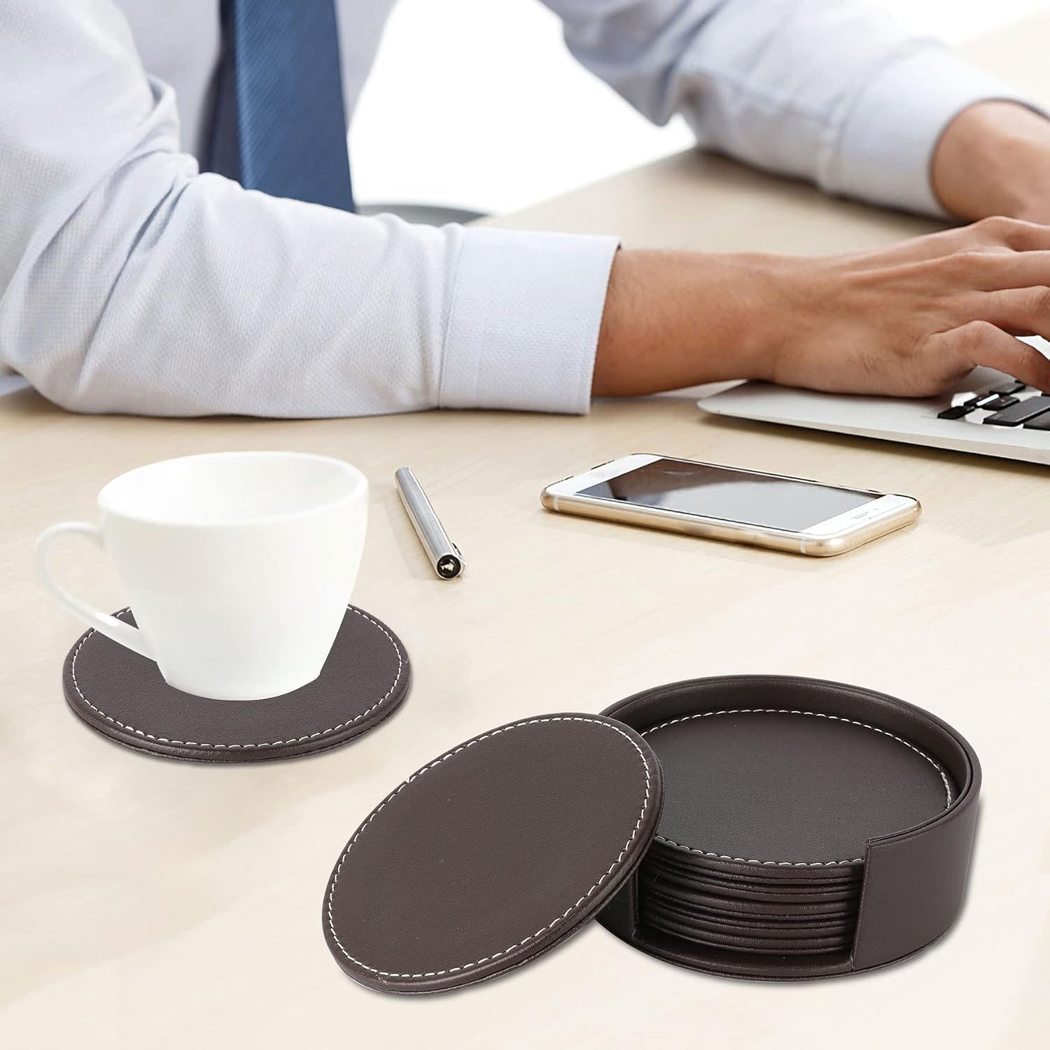 Holder for Tabletop Protection / Brown / Set of 6
