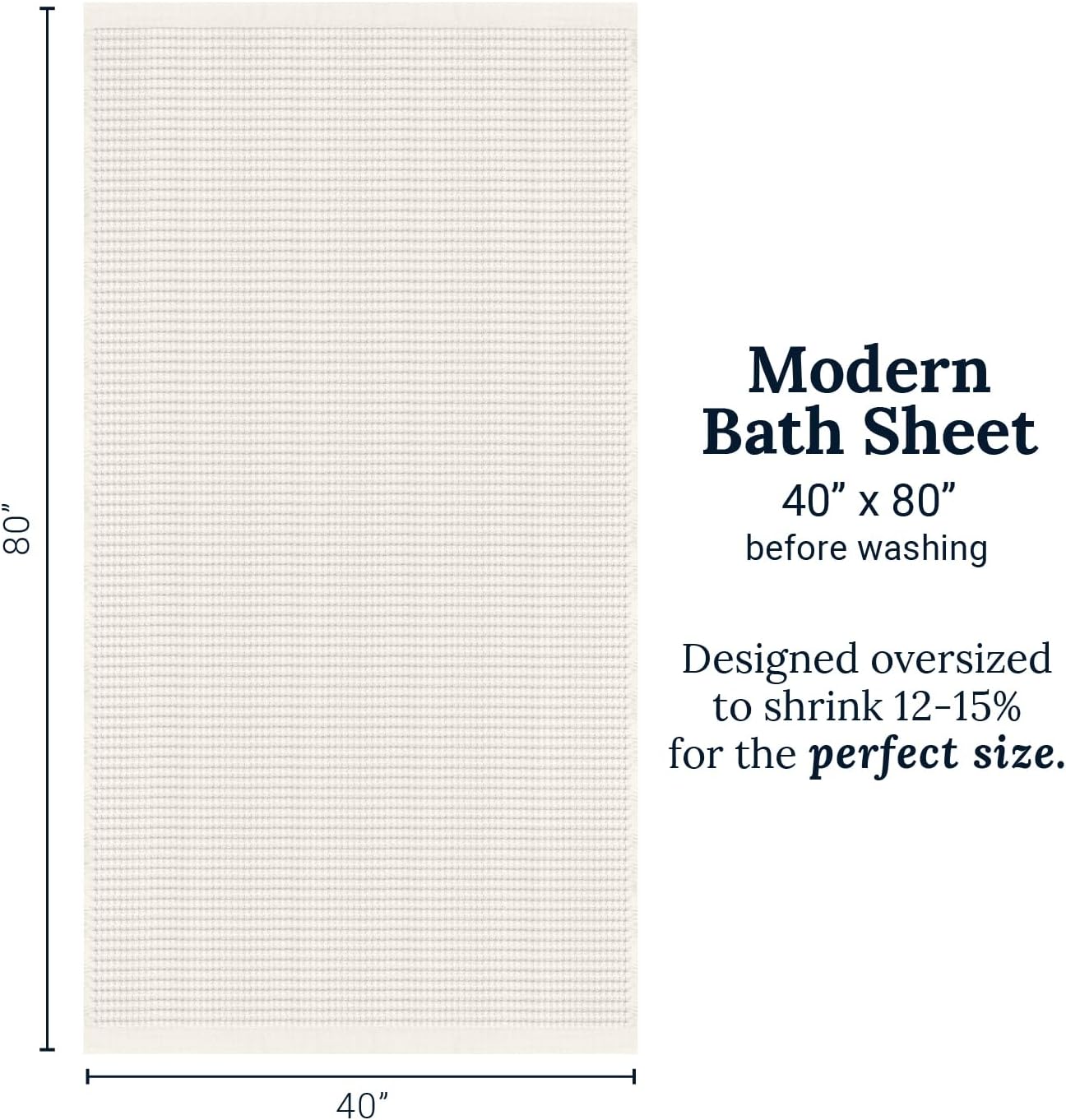 GILDEN TREE Waffle Bath Sheet Quick Dry Towel, Thin Luxury Bath Towels, Bath Sheets 40x80 Large Bath Towels, Modern