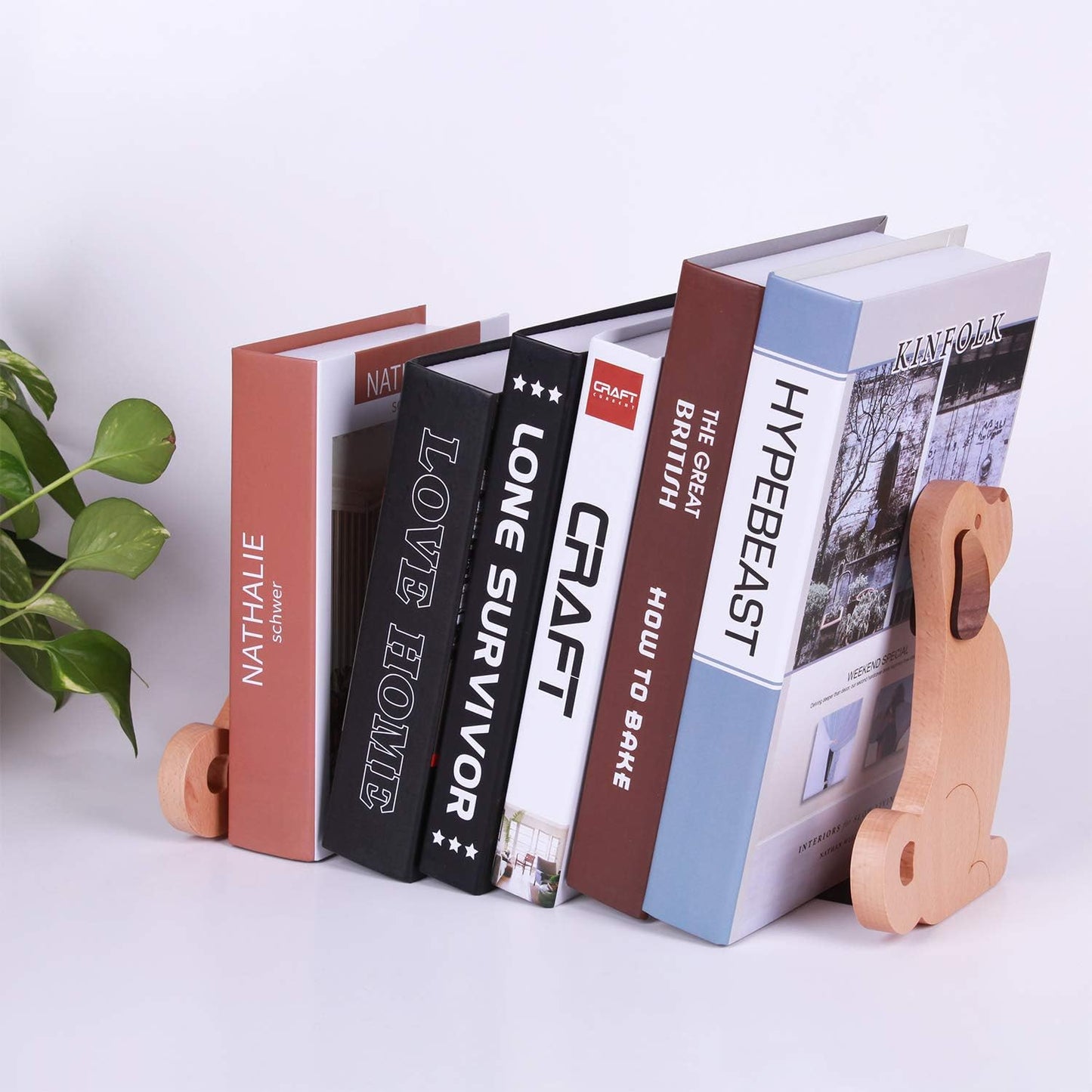 Decorative Dog Wooden Bookends for Kids / Puppy