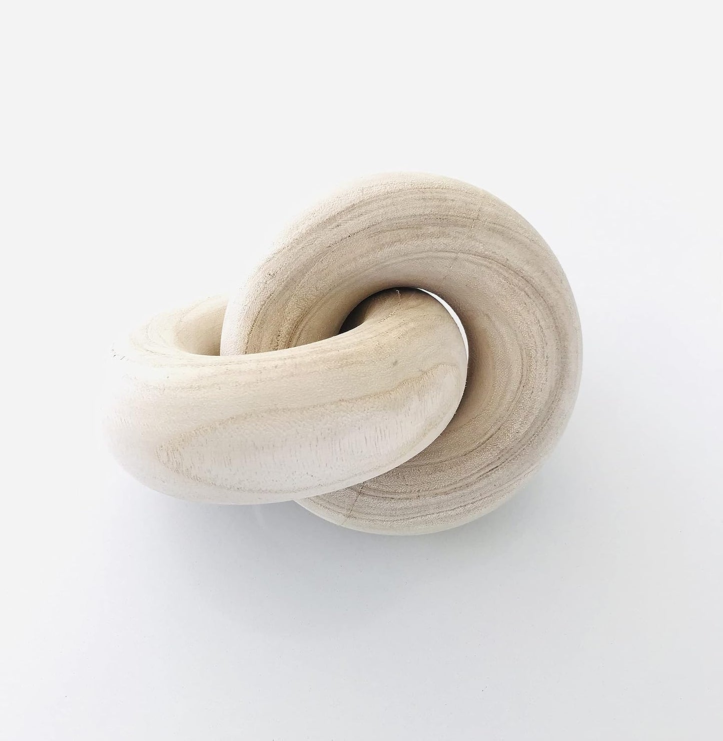 White Knot Decor Coffee Table Decor / Natural