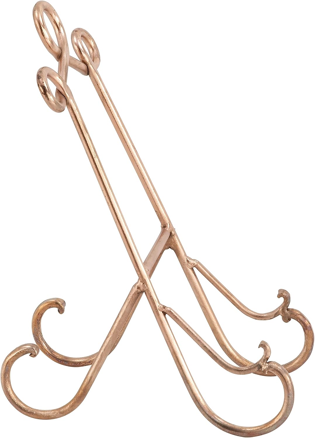 Deco 79 Metal Display Easel Scroll Tabletop Easel, set of 3 Display Stand 5" x 10" x 14", Multi Colored