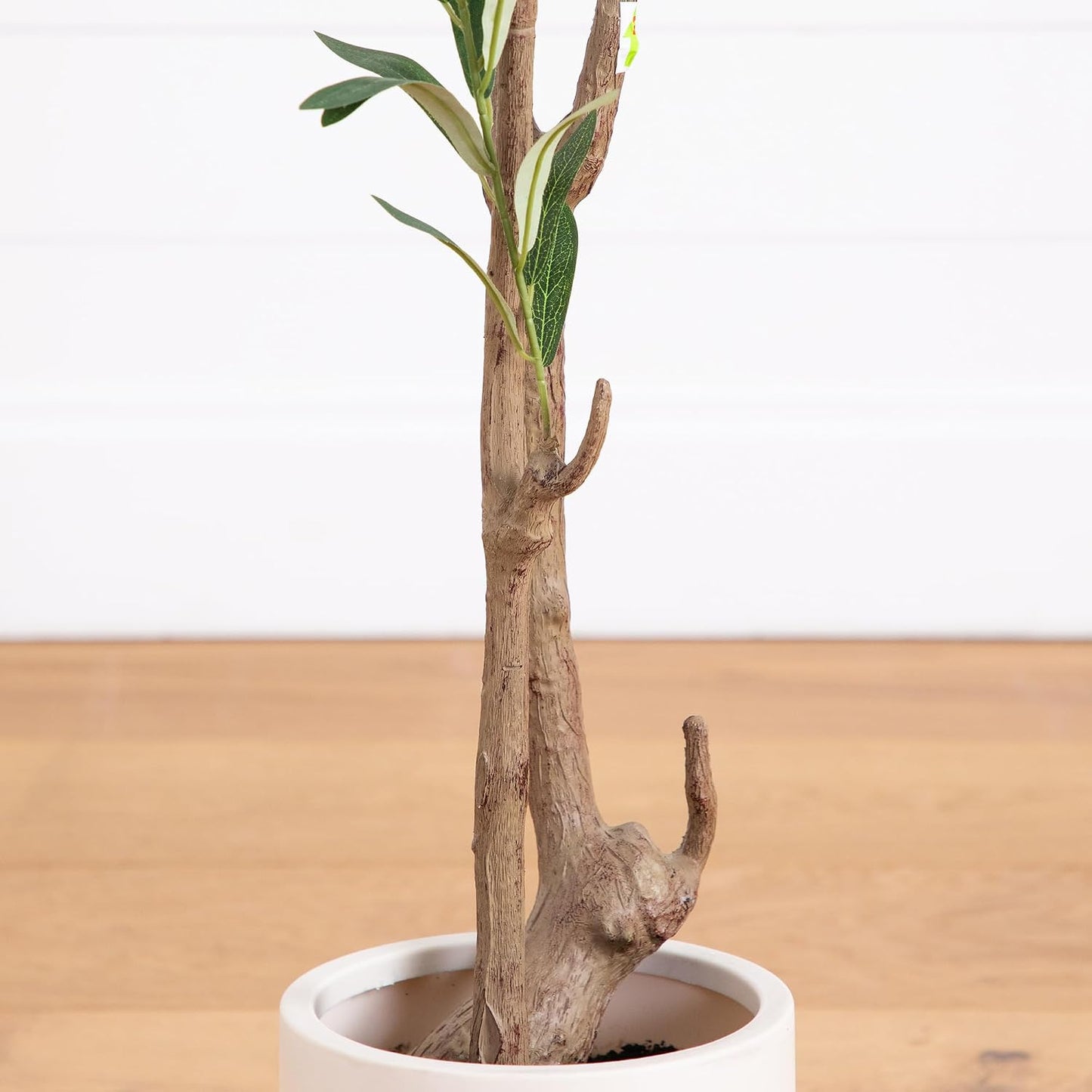 Minimalist Faux Olive Plant / 7 Inch