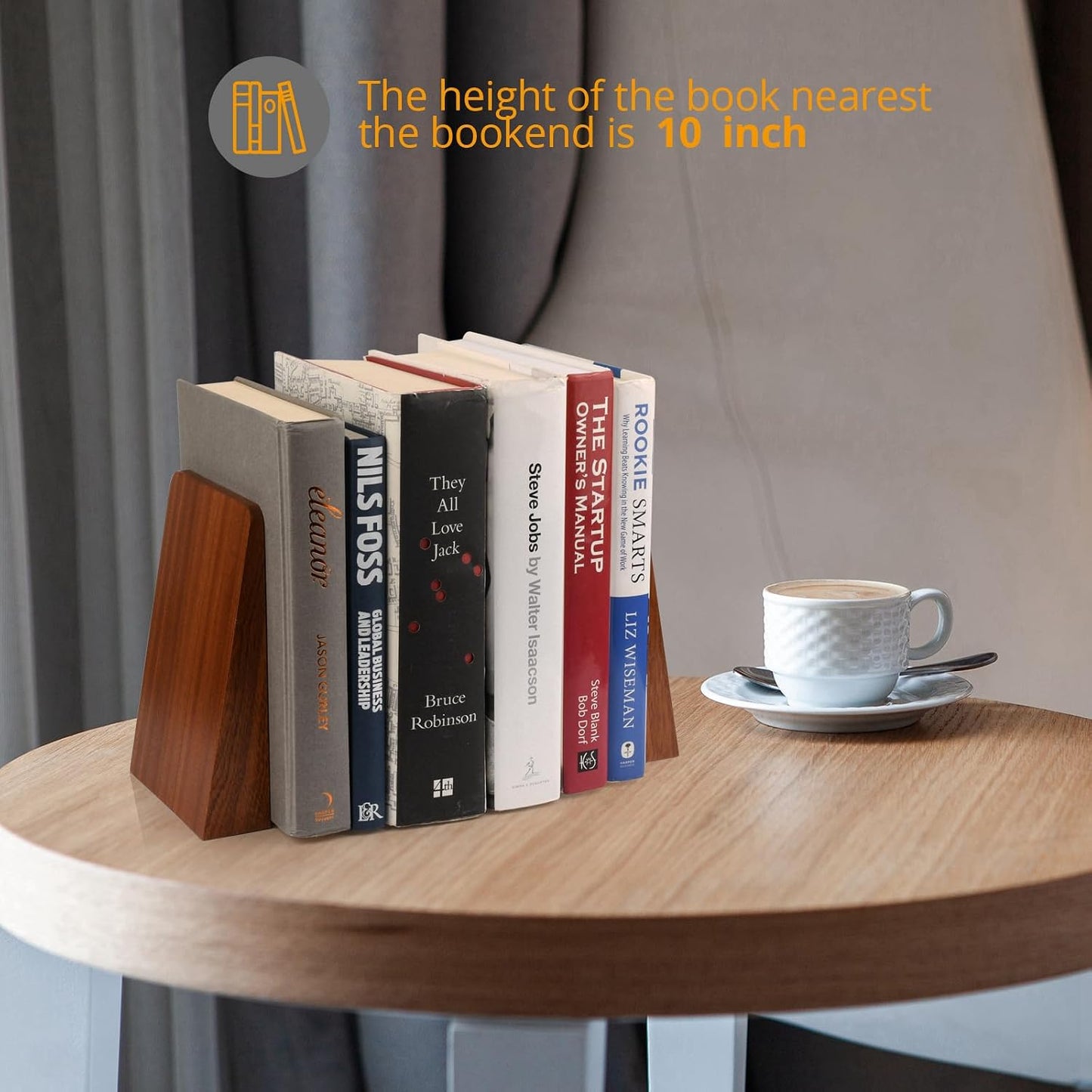 Wood Handmade Book Ends to Hold Books Large Heavy Duty Bookends / Large Sapele Wood