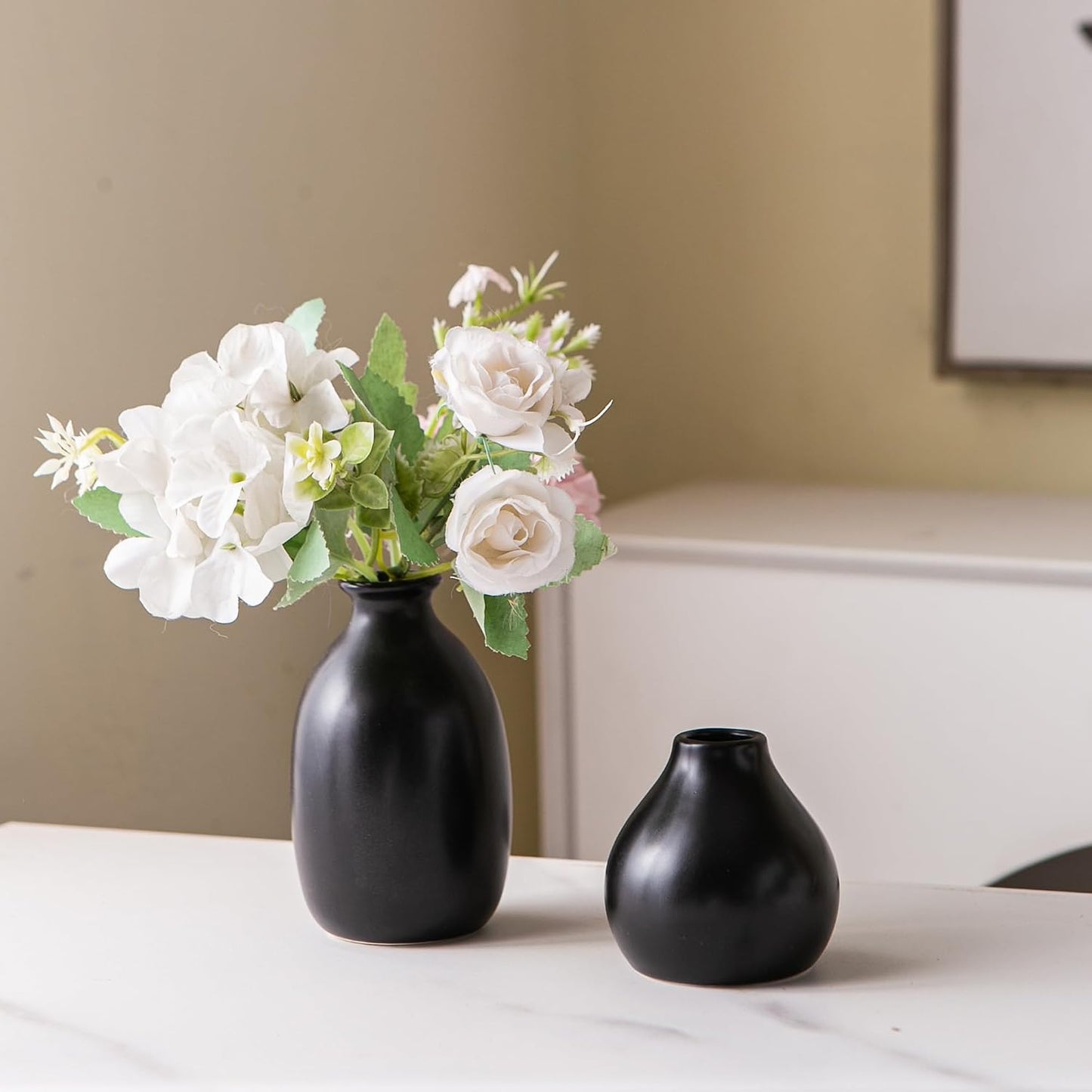Ceramic Bud Vase / Black / Set of 12