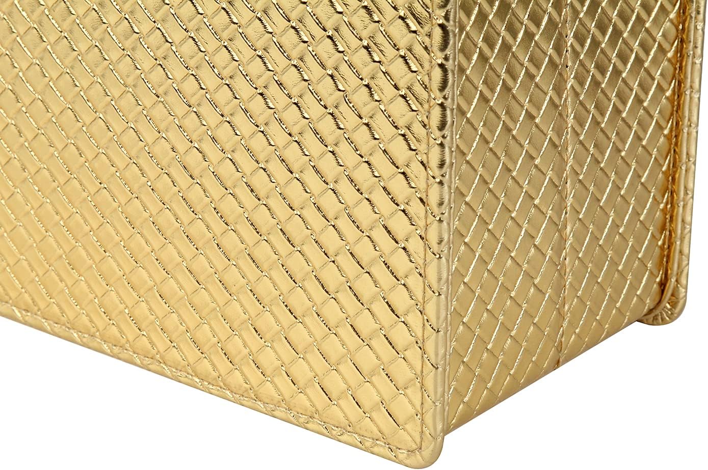 HofferRuffer Magazine Basket Holder, Foldable Magazine Rack, Document File Holder Organizer, File Folder, Newspaper