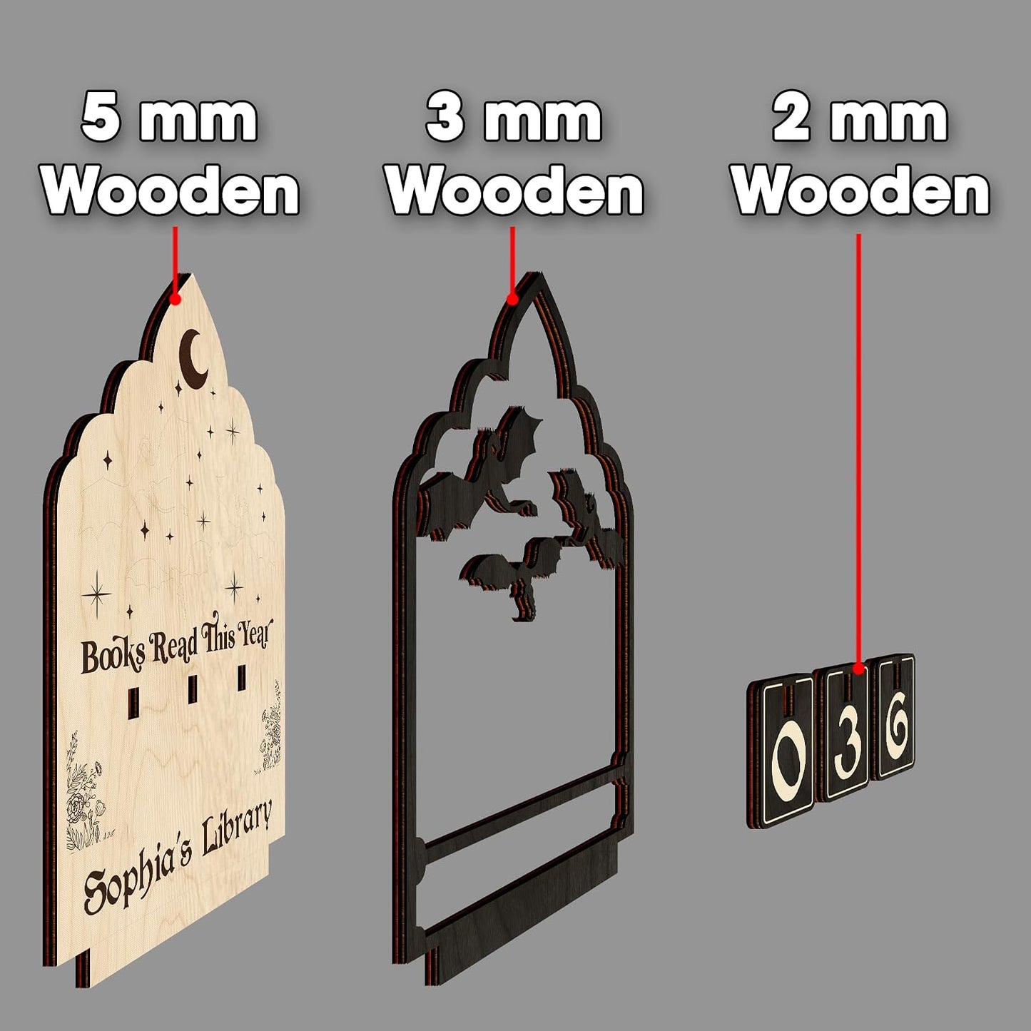 Book / Reading Challenge Book Tracker Sign / Book Tracker 4