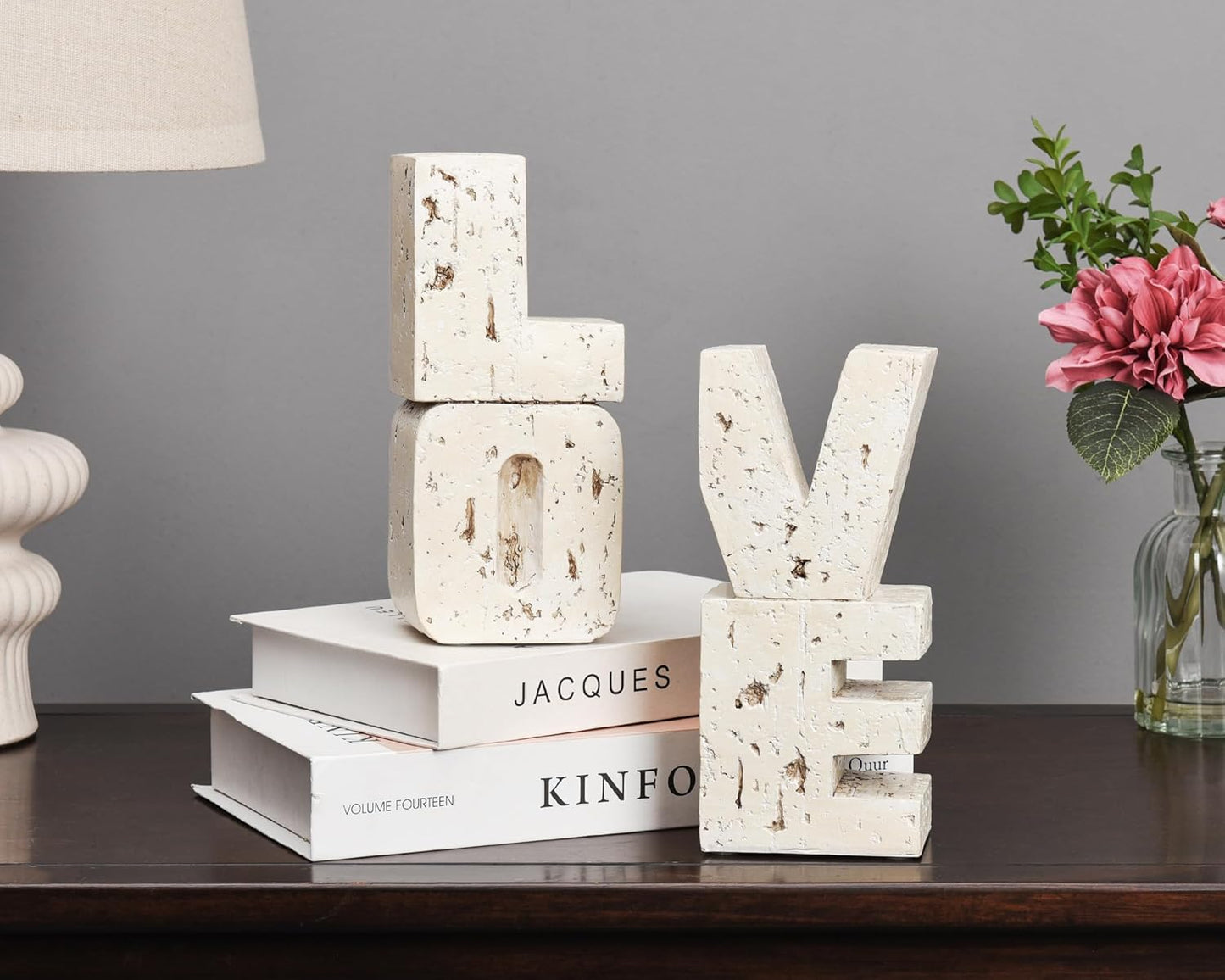 Small Farmhouse Heavy Duty Bookends / Beige